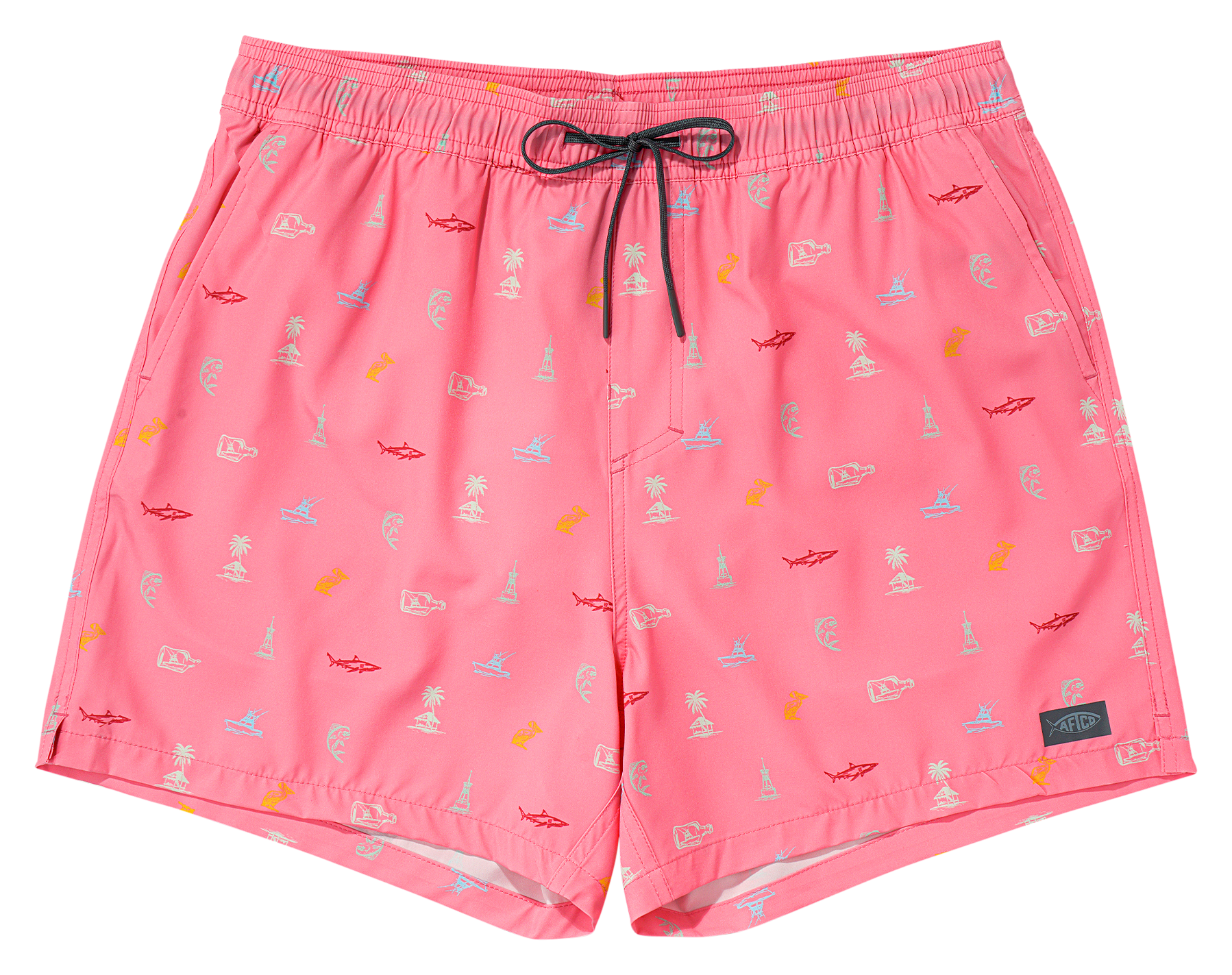 Image of AFTCO Strike Printed Swim Shorts - Conch