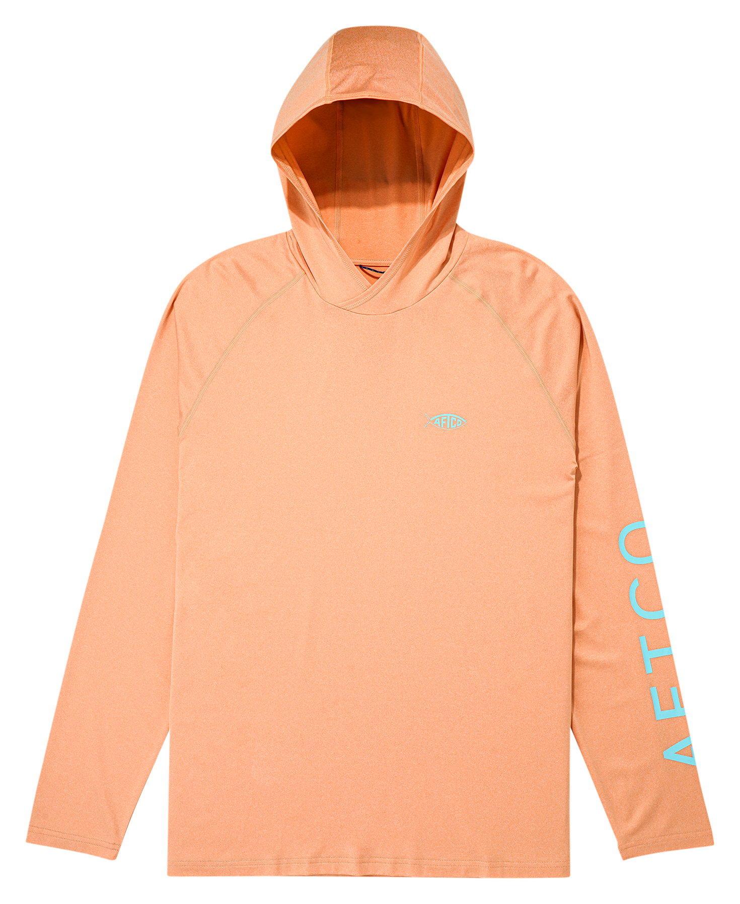 Image of AFTCO Samurai Performance Hoodie - Coral Sands Heather
