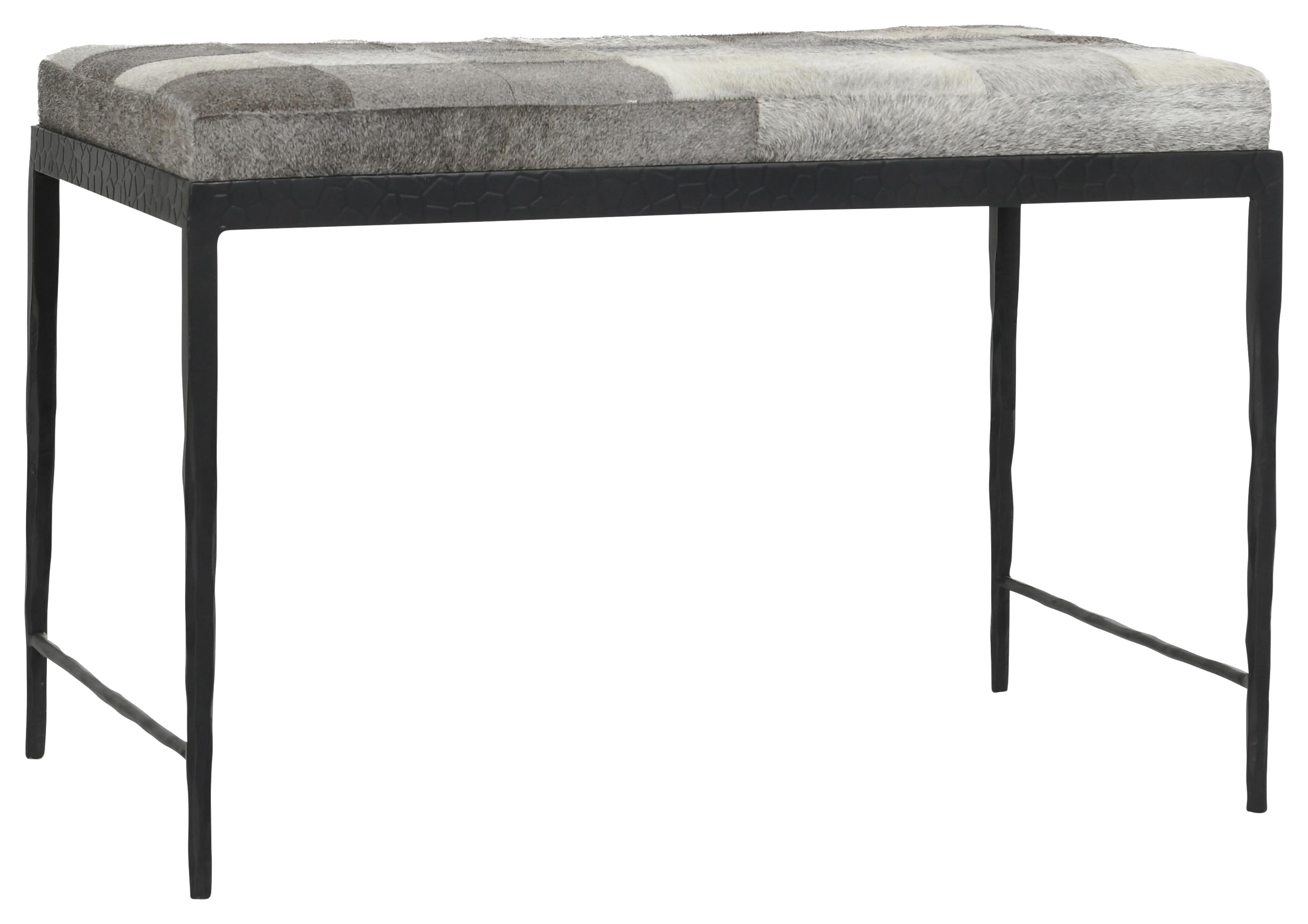 Image of Classic Home Achen Hide Bench - Sparrow Gray