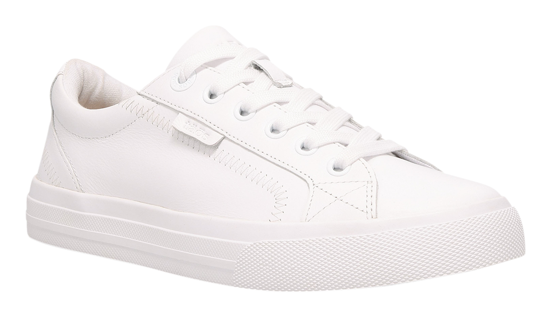 Image of Taos Plim Soul Lux Sneakers for Women - White Leather