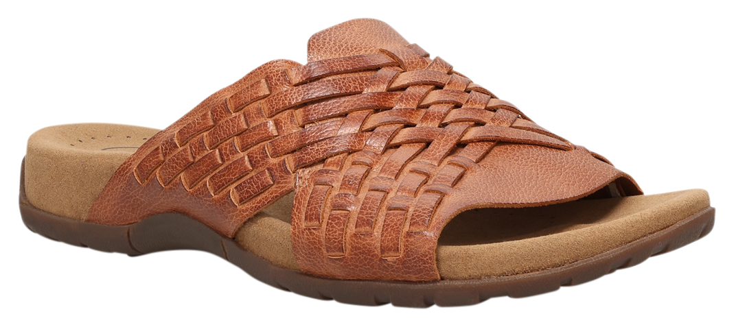 Image of Taos Guru Slip-On Sandals for Women - Honey