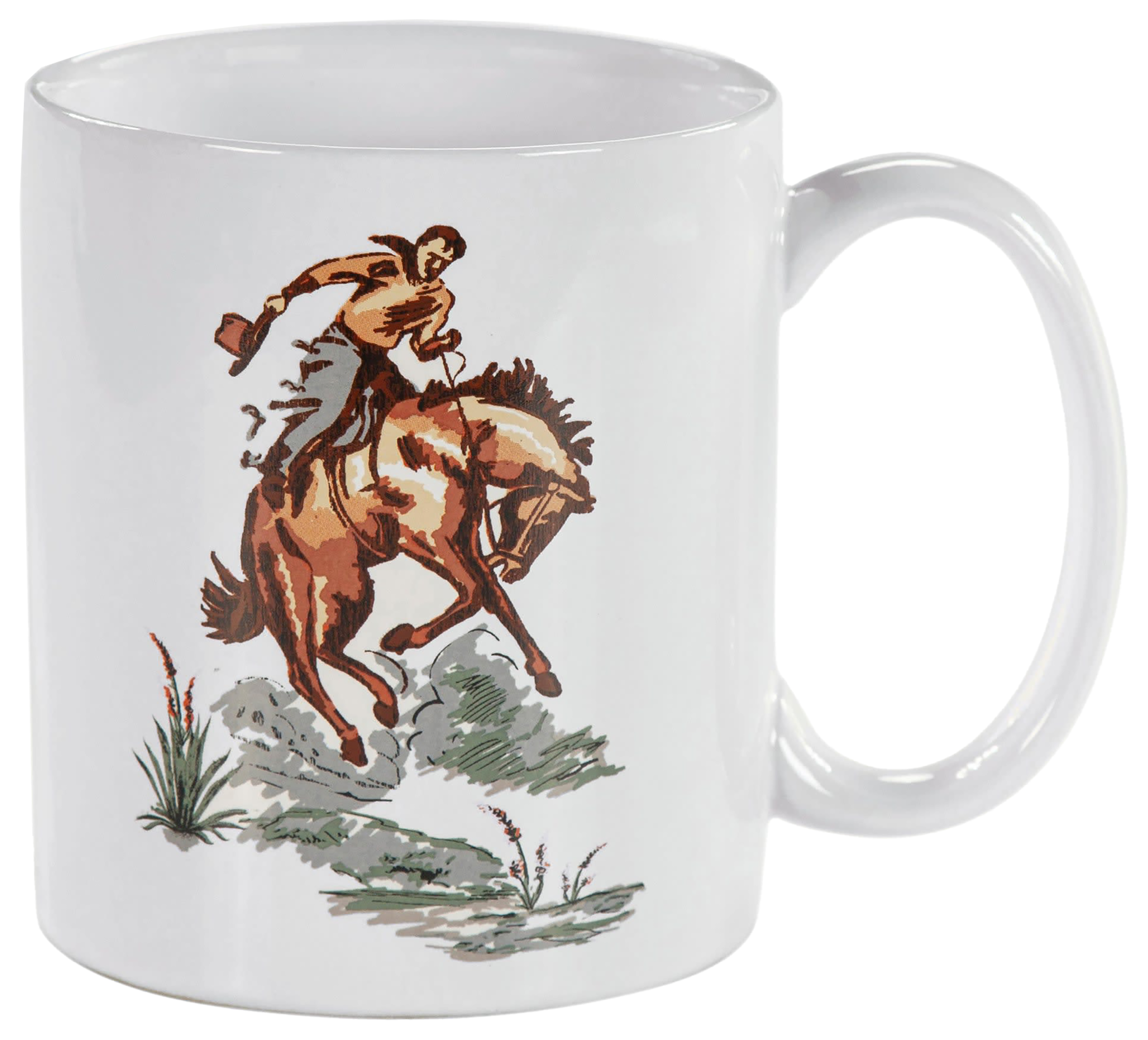 Image of HiEnd Accents Ranch Life Bronco Mugs 4-Pack - Duffle Bag