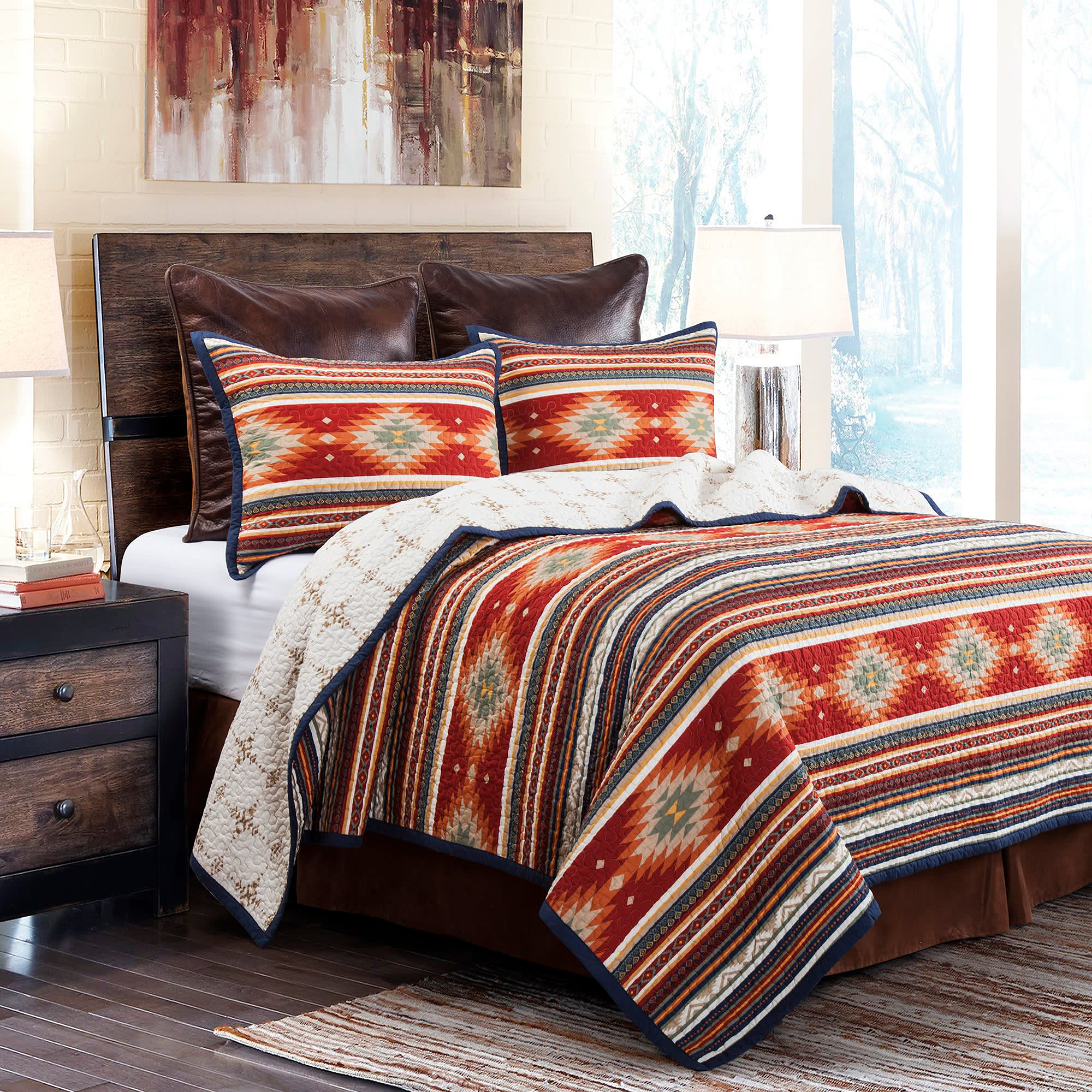 Image of HiEnd Accents Del Sol Reversible Quilt Set - Twin