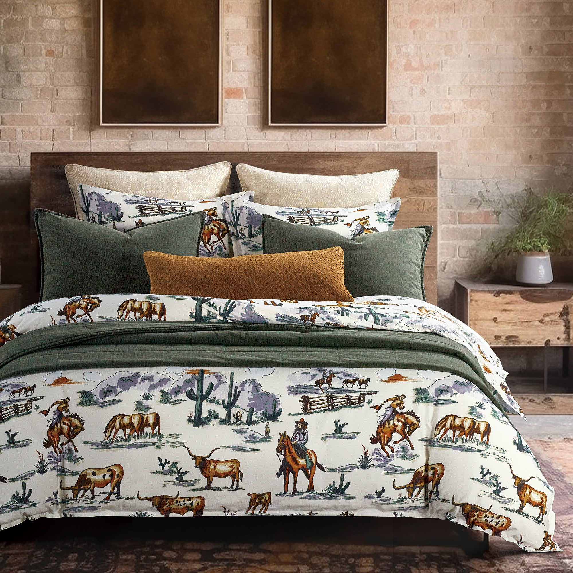 Image of HiEnd Accents Ranch Life Reversible Comforter Set - King