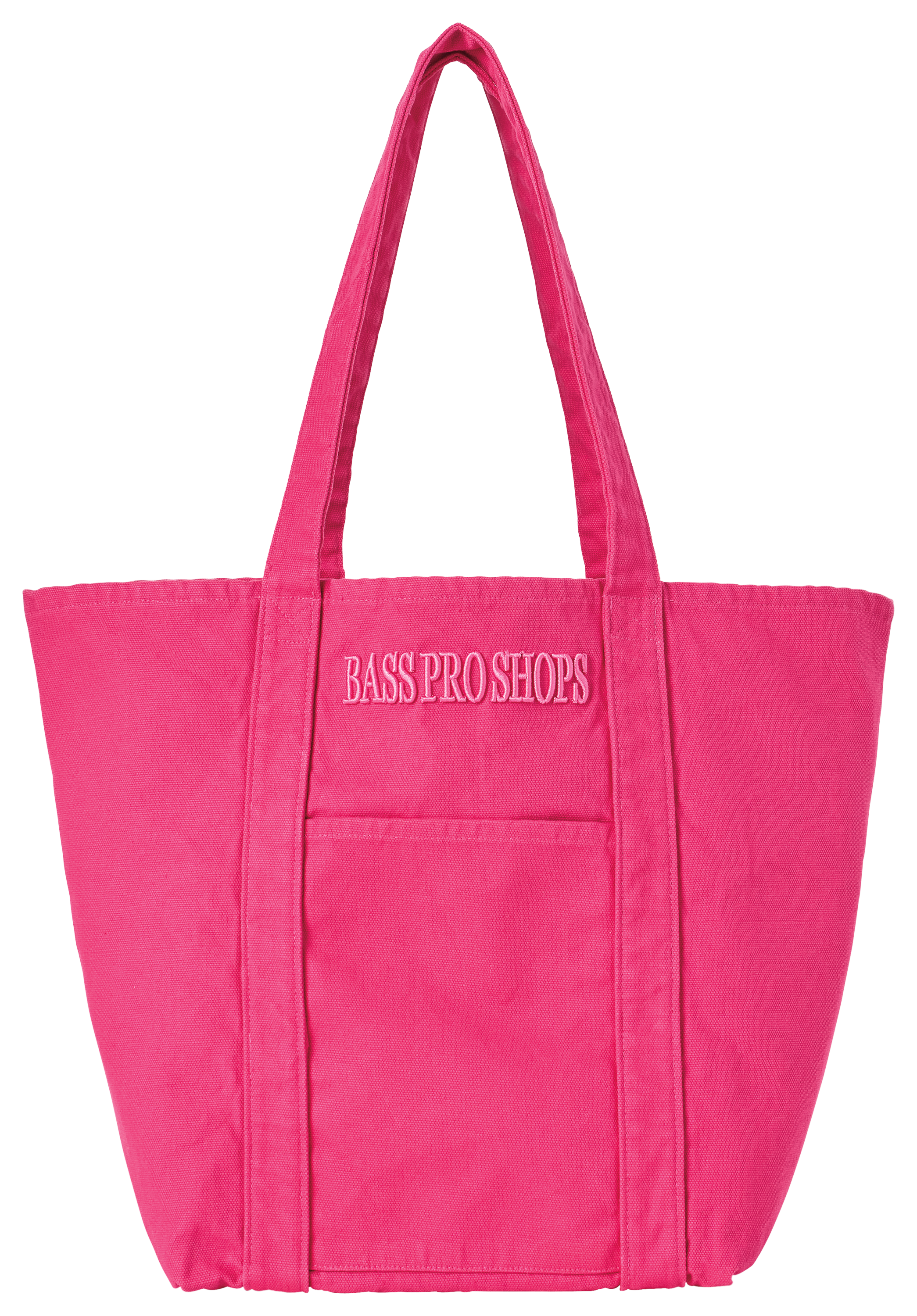 Image of Bass Pro Shops Embroidered Canvas Tote Bag - Fuchsia Rose