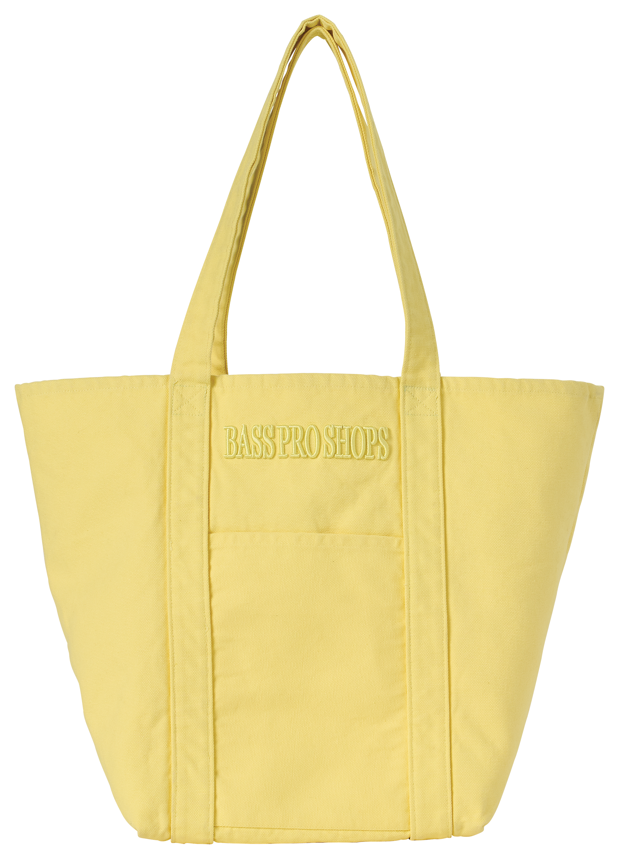 Image of Bass Pro Shops Embroidered Canvas Tote Bag - Yellow Iris
