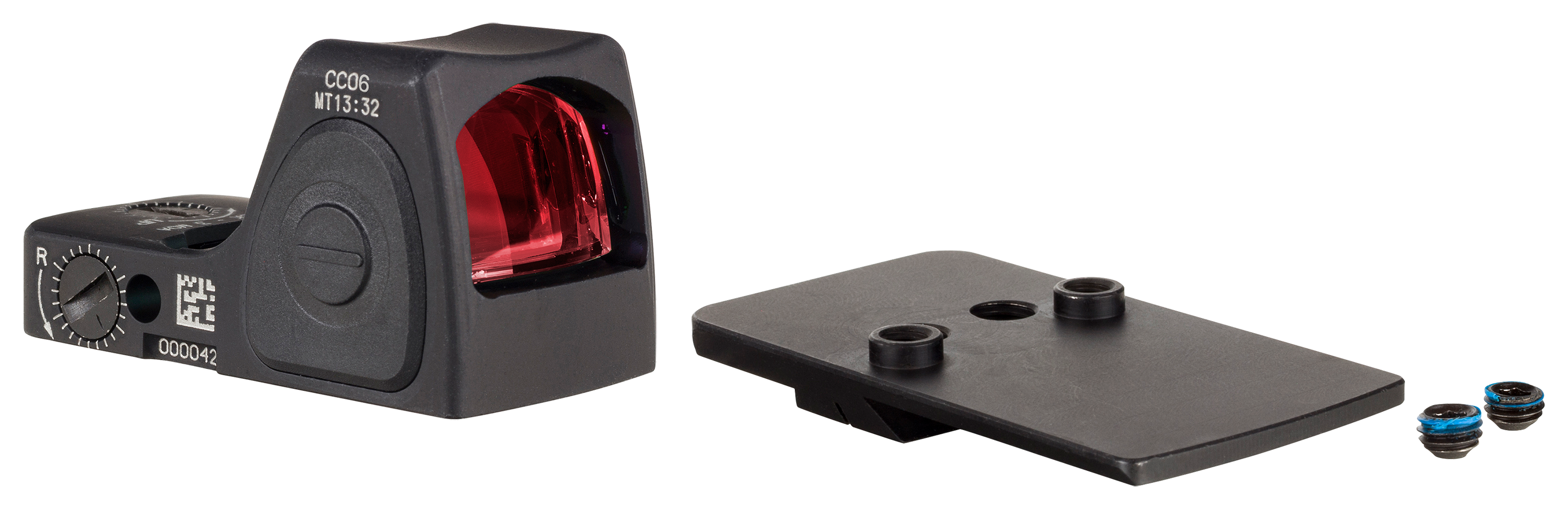 Image of Trijicon RMRcc Red Dot Sight and Pistol Mount Combo - S&W M&P SHIELD, M2.0 - 3.25 MOA Dot - Rear Sight Dovetail