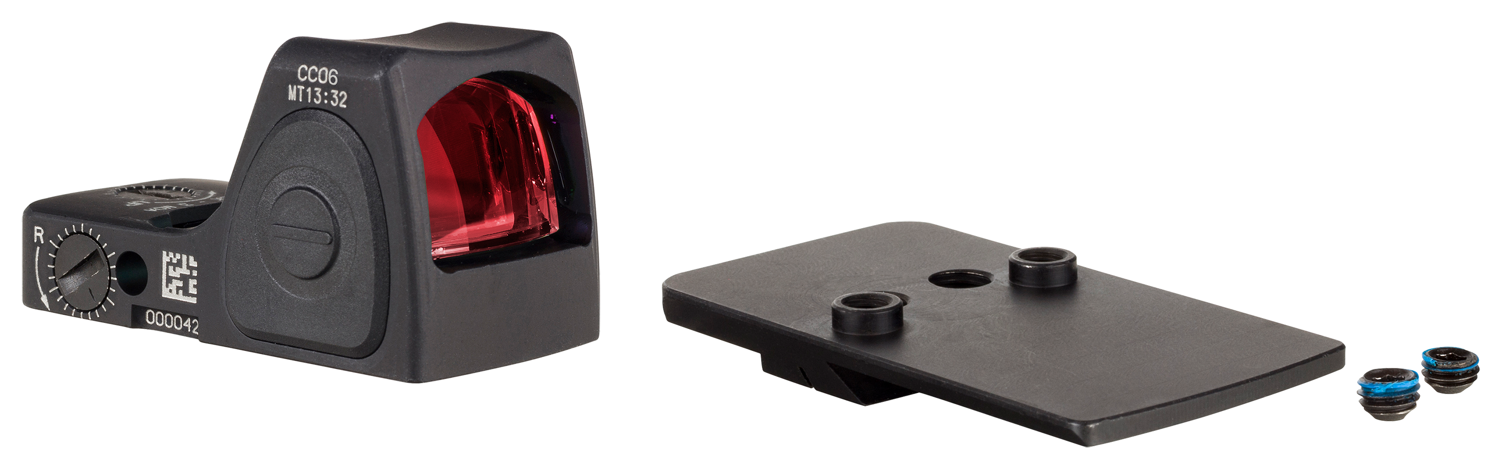 Trijicon RMRcc Red Dot Sight and Pistol Mount Combo - S&ampW M&ampP SHIELD, M2.0 - 6.5 MOA Dot - Rear Sight Dovetail - Trijicon