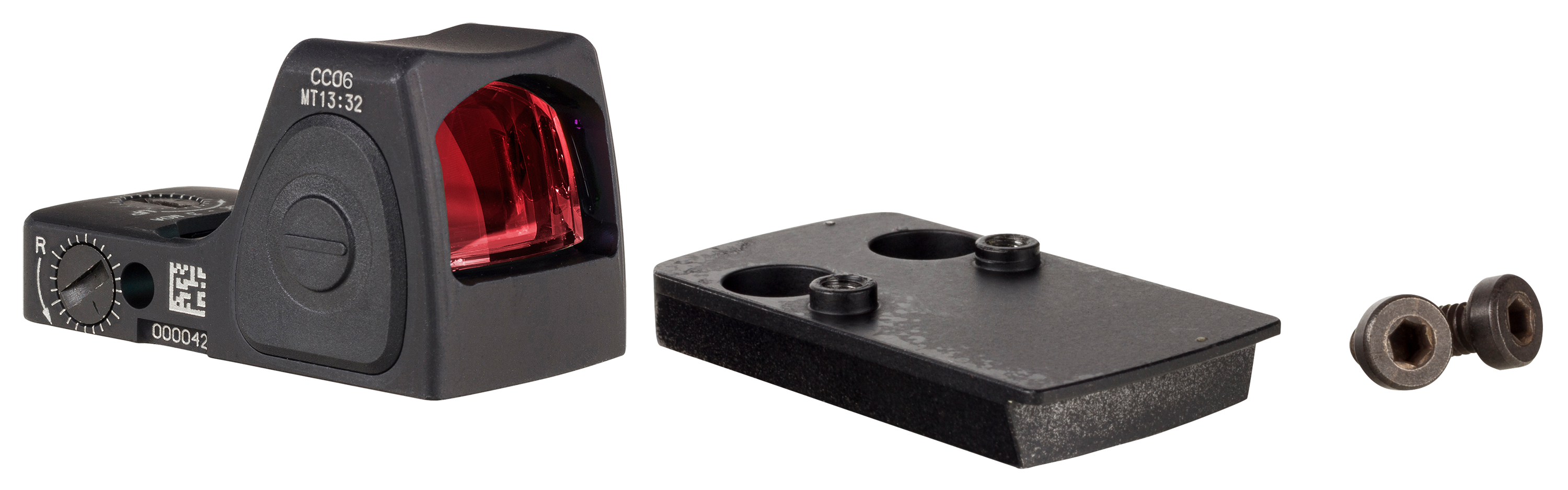 Trijicon RMRcc Red Dot Sight and Pistol Mount Combo - Most Shield RMSc Slides - 6.5 MOA Dot - Direct Mount - Trijicon