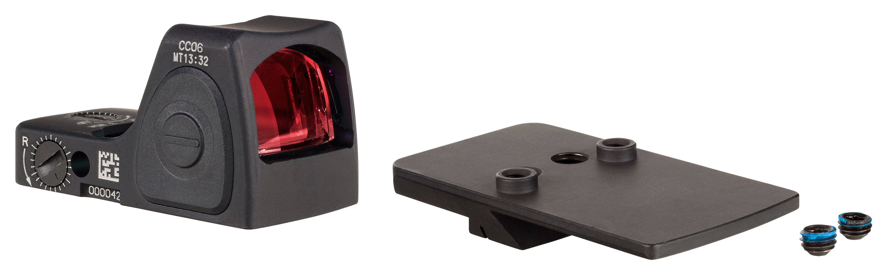 Trijicon RMRcc Red Dot Sight and Pistol Mount Combo - S&ampW M&ampP Shield EZ - 6.5 MOA Dot - Rear Sight Dovetail - Trijicon
