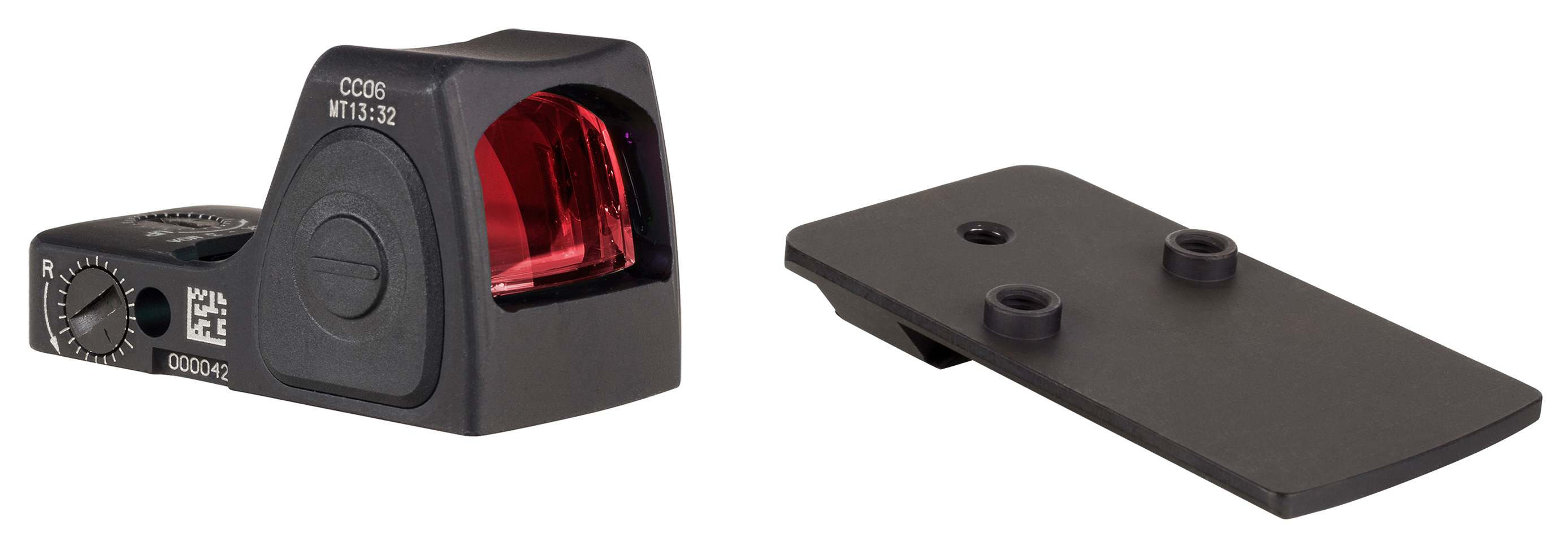 Trijicon RMRcc Red Dot Sight and Pistol Mount Combo - Walther PPS - 6.5 MOA Dot - Rear Sight Dovetail - Trijicon