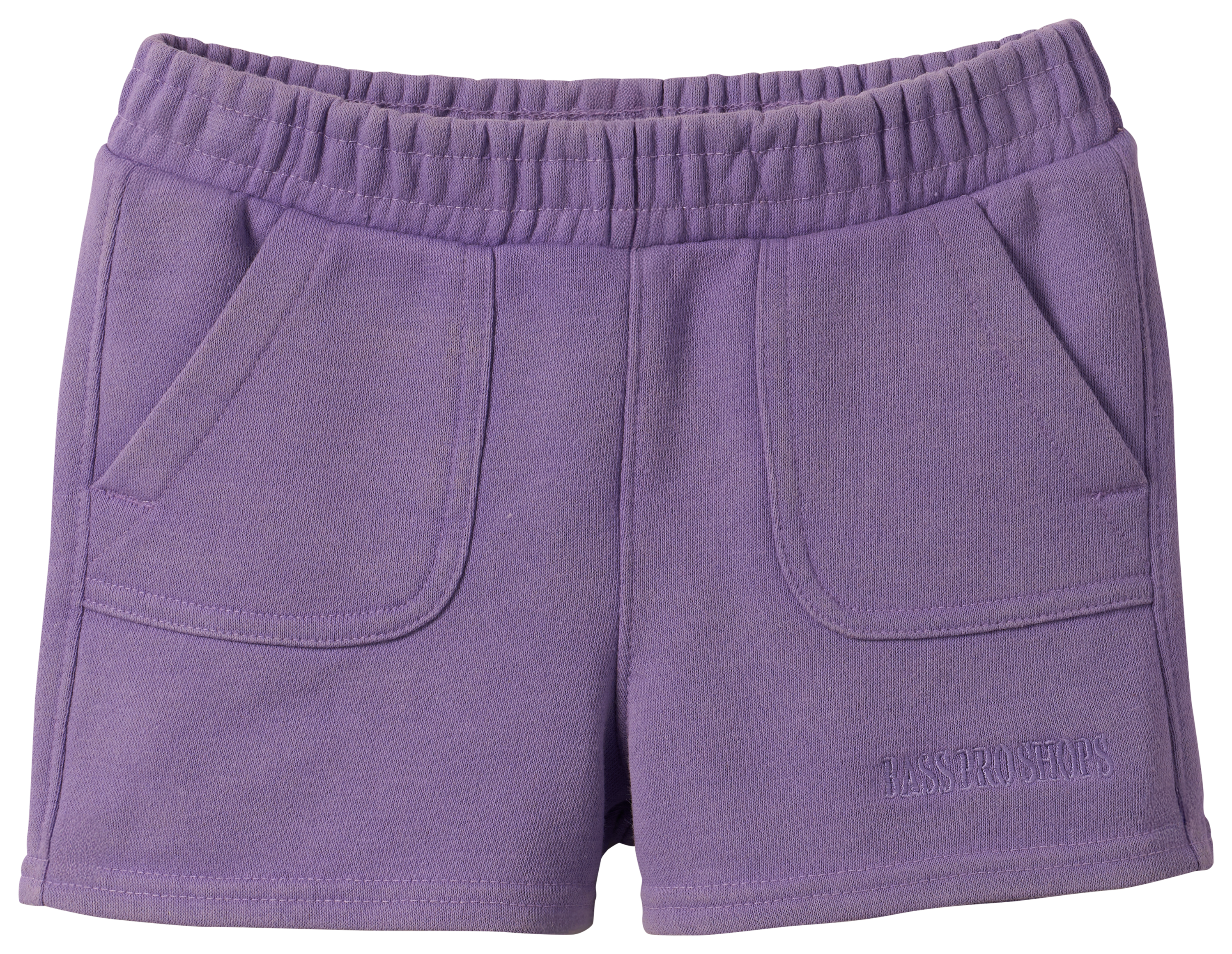 Image of Bass Pro Shops Terry Elastic-Waist Shorts for Toddlers - Paisley Purple