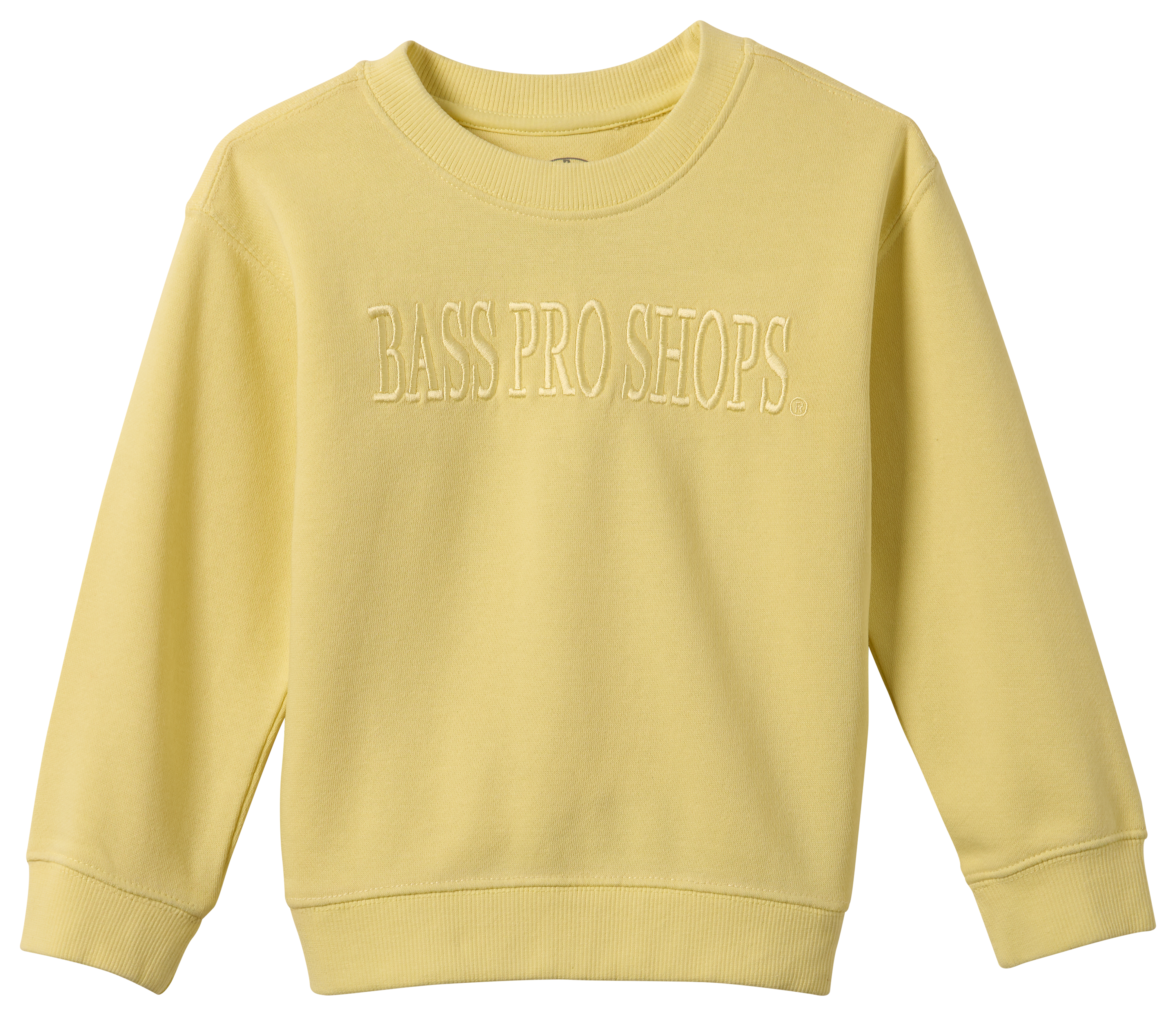 Image of Bass Pro Shops Embroidered Logo Sweatshirt for Toddlers - Yellow Iris