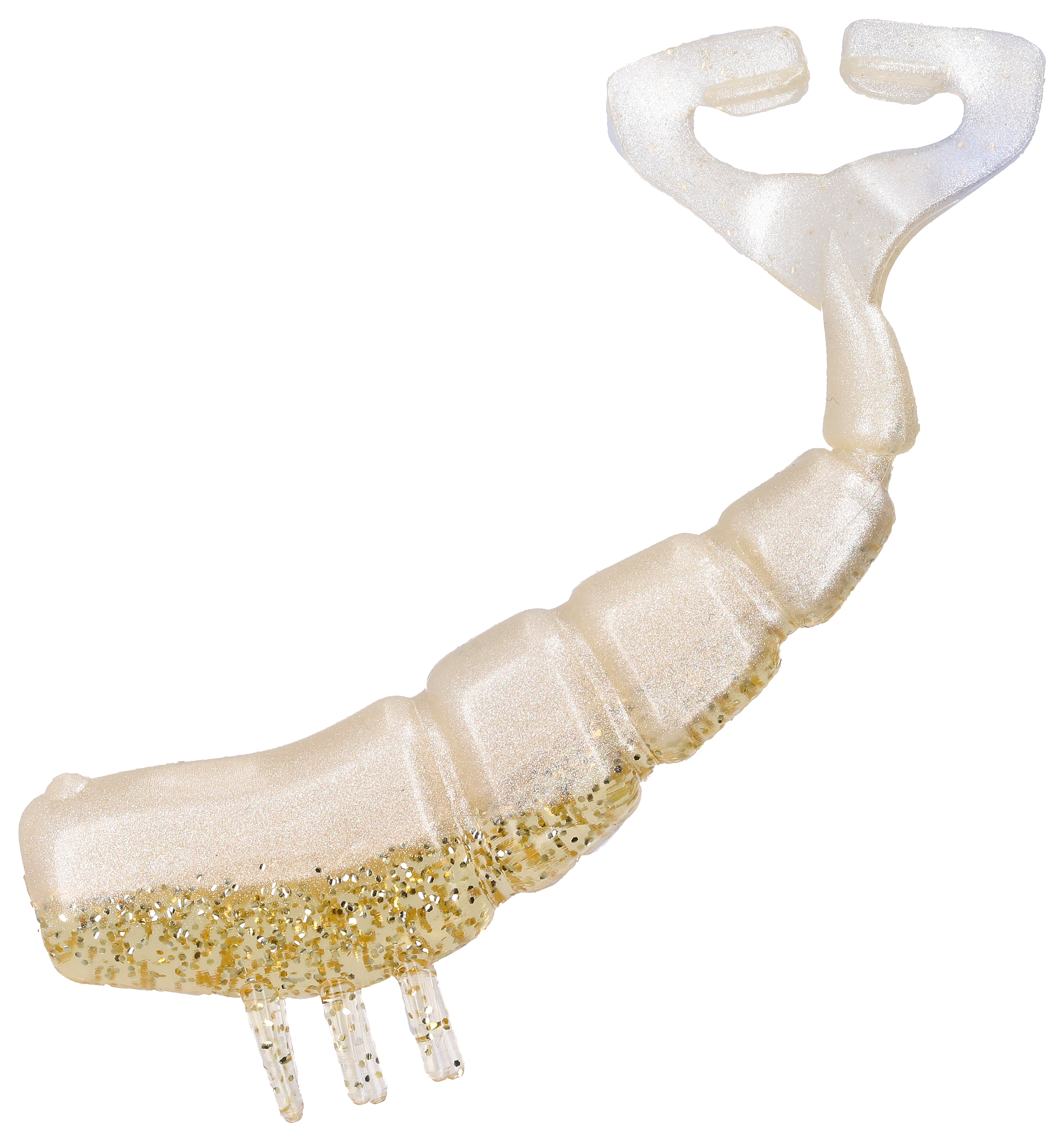 Image of Johnny Morris Bio Bait Shadow Shrimp - Pearl/Gold