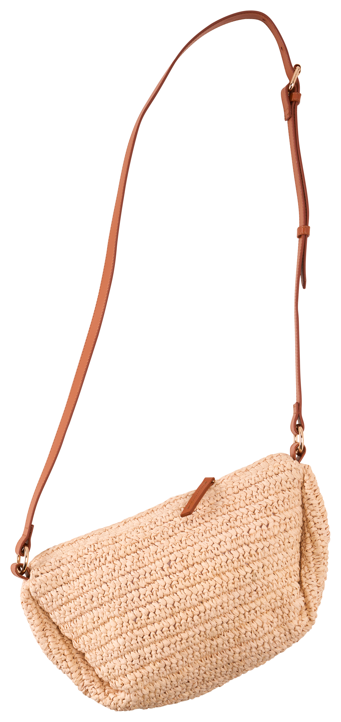 Image of Natural Reflections Cape Straw Crossbody Bag