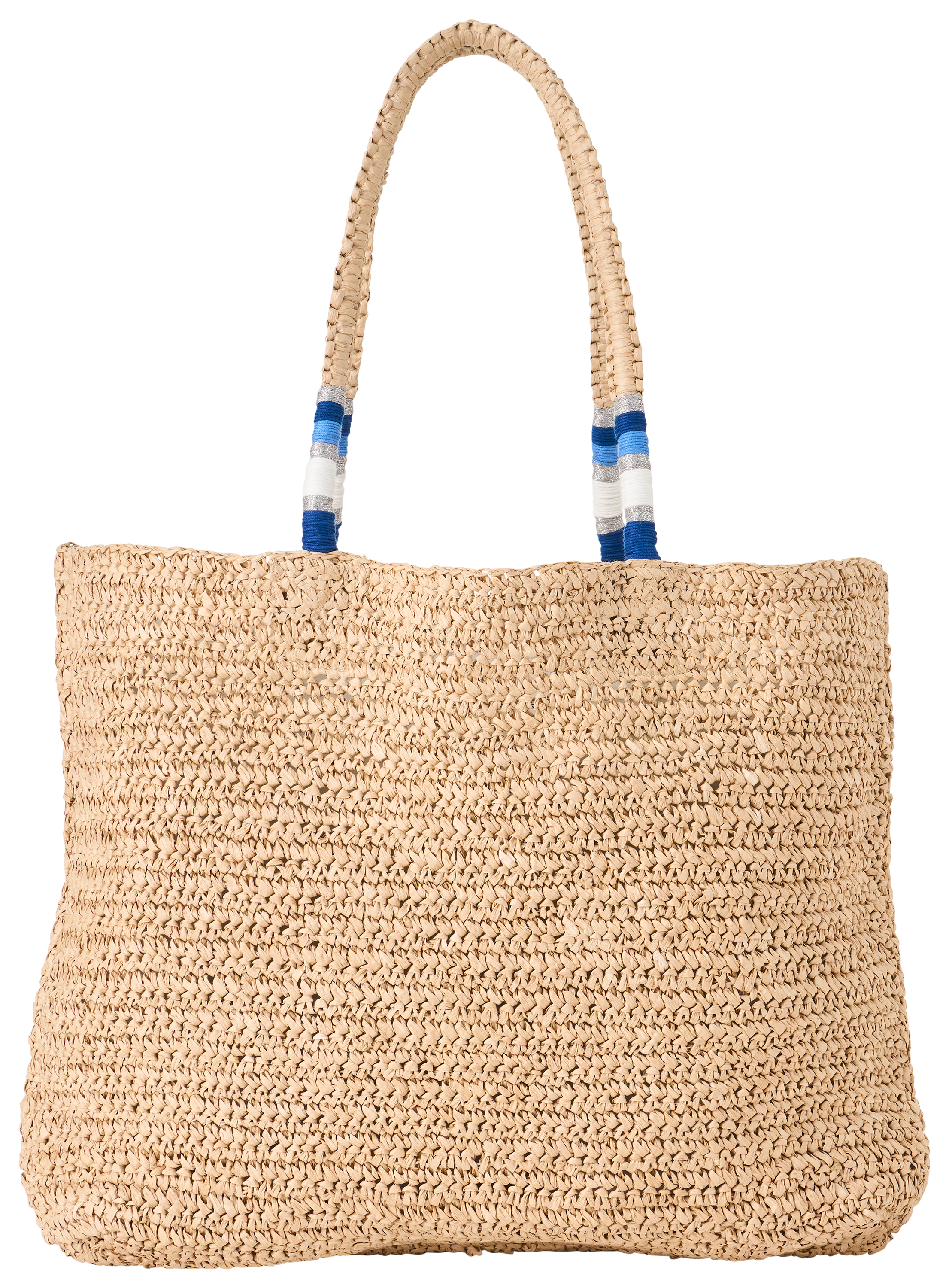 Image of Natural Reflections Tulum Straw Tote Bag