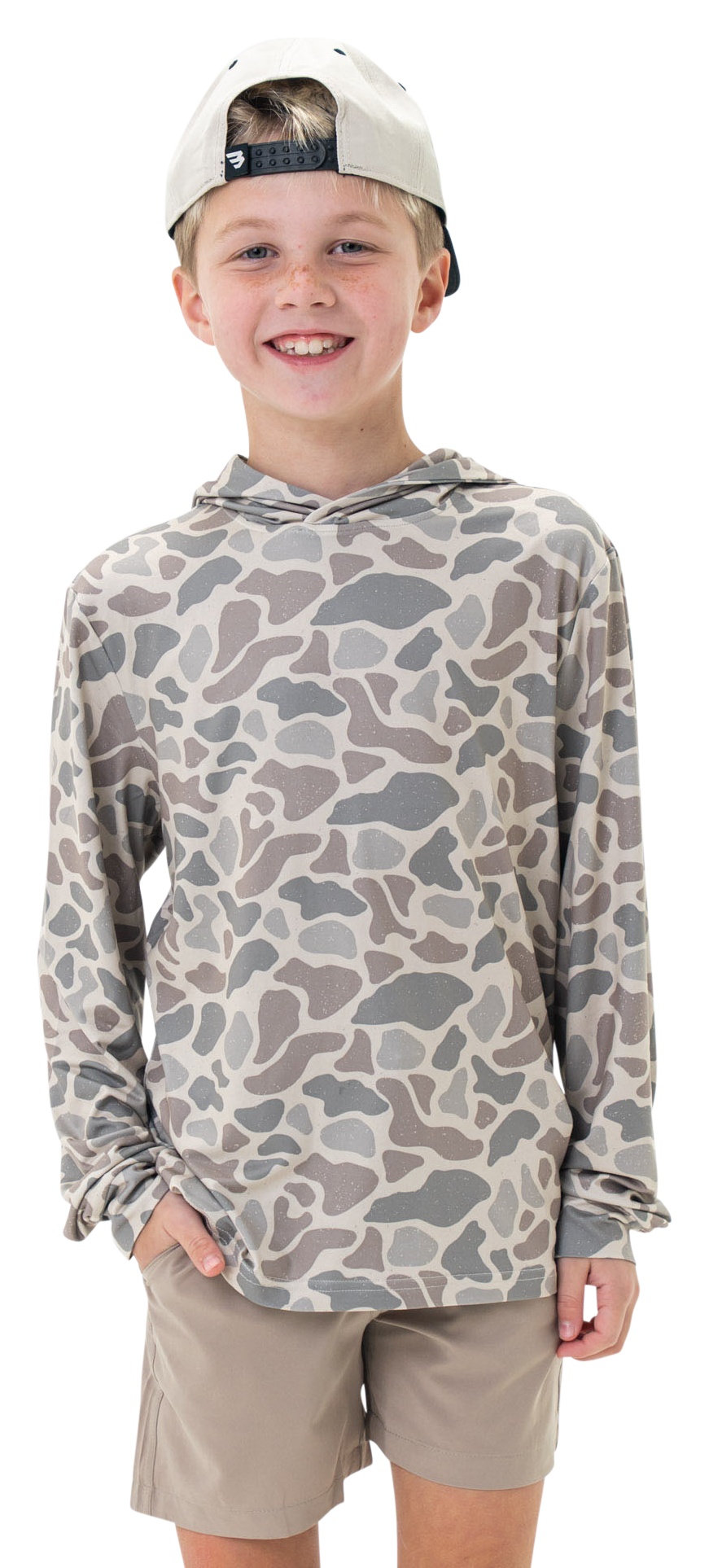 Image of BURLEBO Performance Hoodie for Kids - Deer Camo