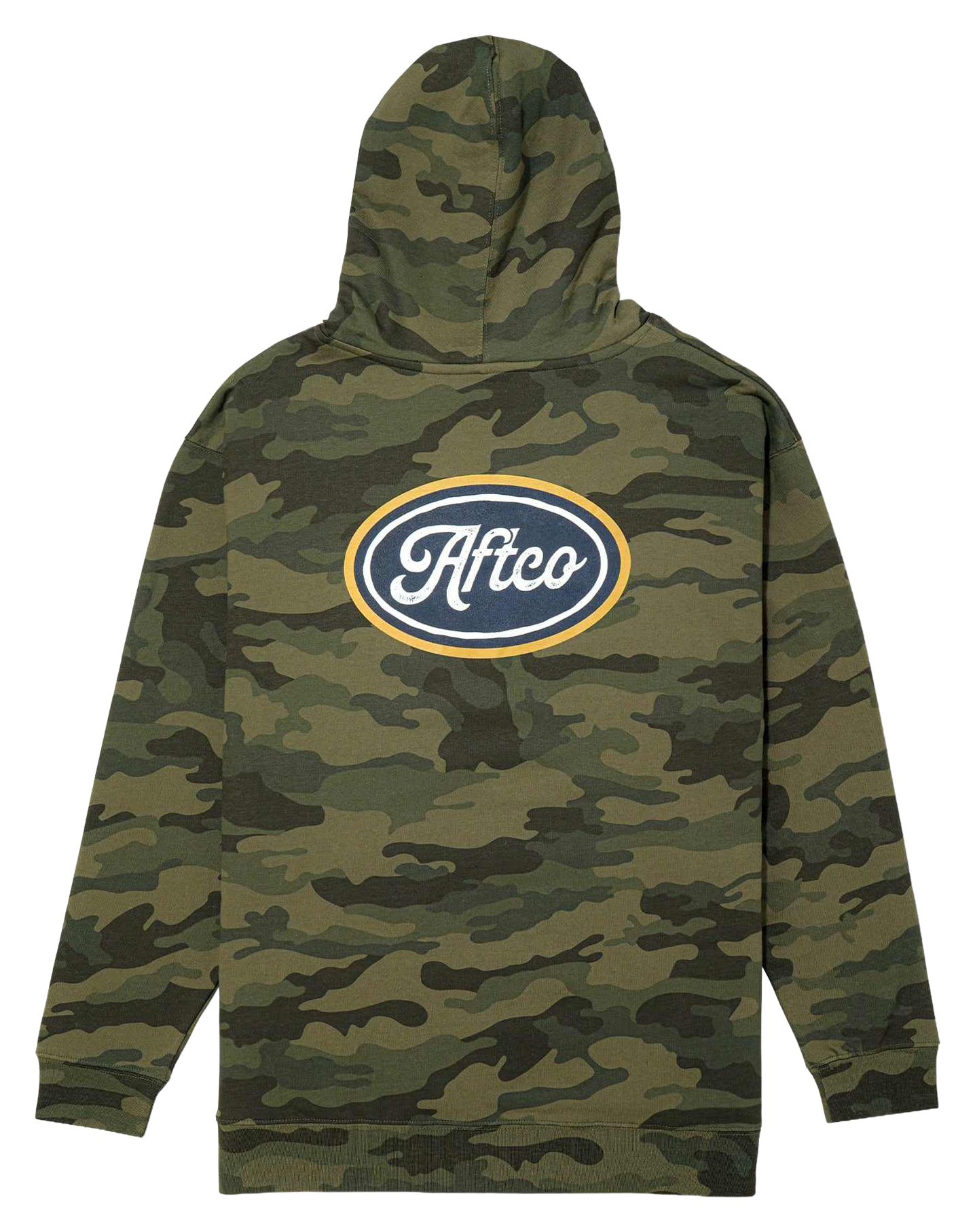 Image of AFTCO Powerboat Long-Sleeve Pullover Hoodie - Forest Camo