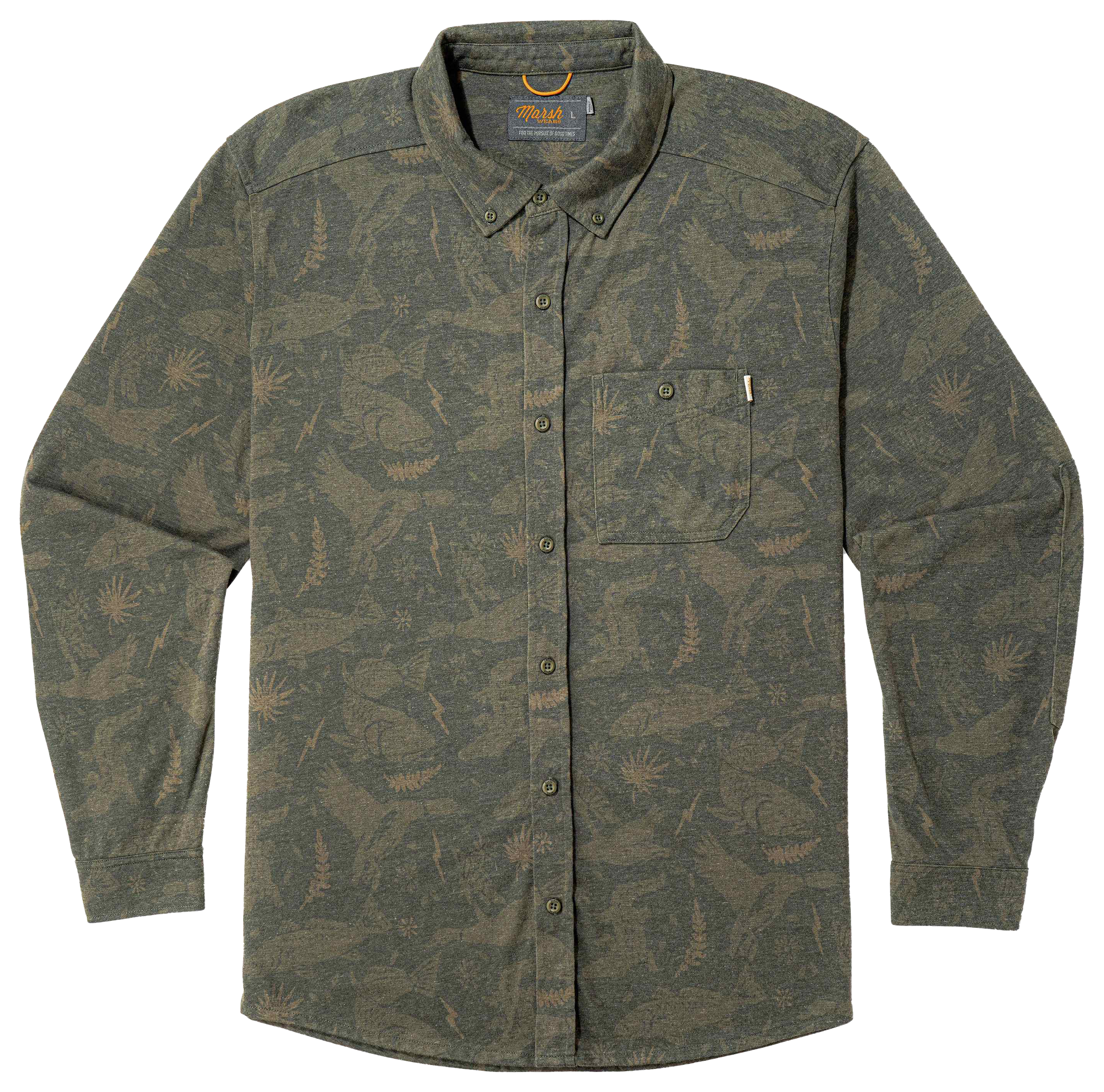 Image of Marsh Wear Lobeco Long-Sleeve Shirt - Graphite - 2X