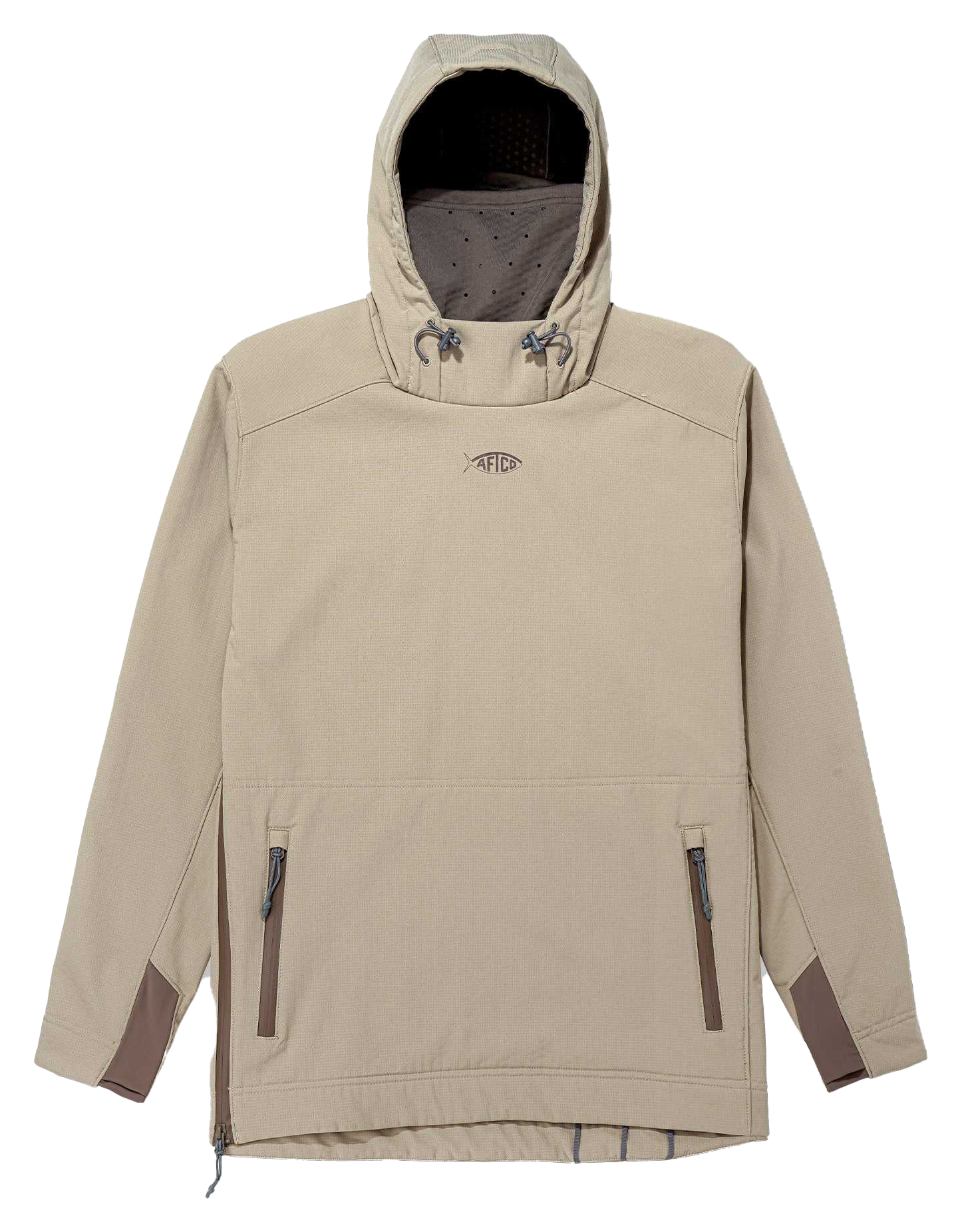 Image of AFTCO Reaper Windproof Pullover Jacket - Coriander - 3X