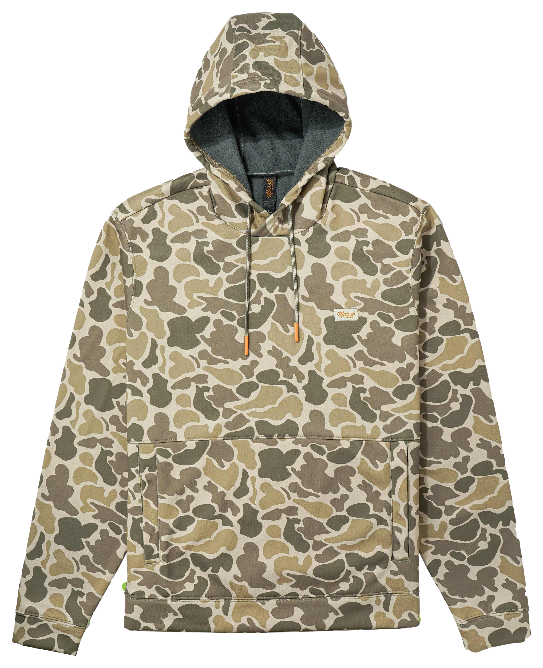 Image of Marsh Wear Nor'easter Long-Sleeve Pullover Hoodie - Khaki Mallard Camo