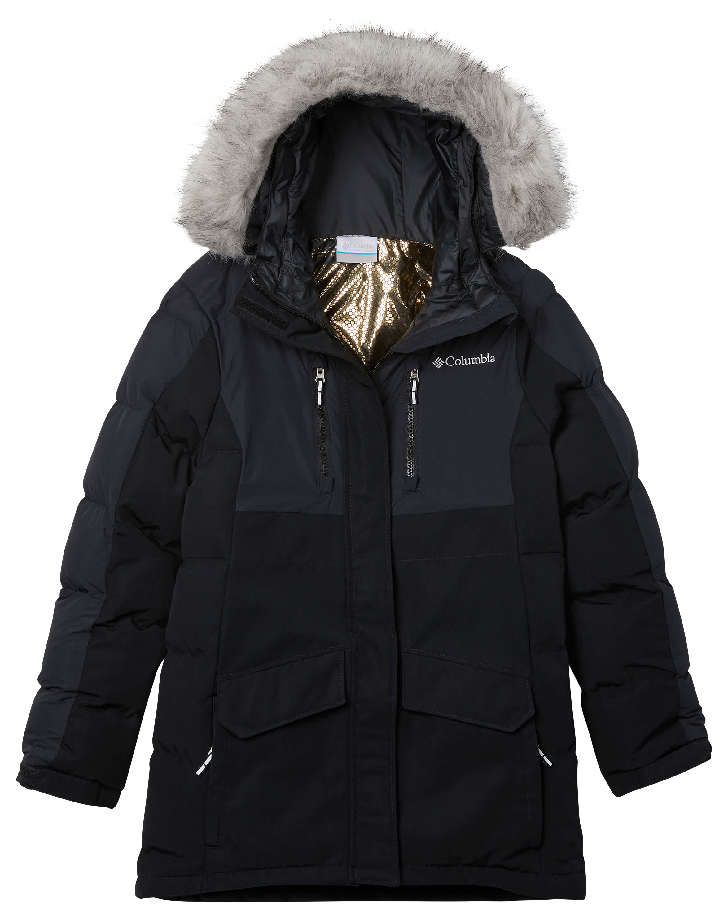 Image of Columbia Marquam Peak Fusion III Parka for Kids - Black - S