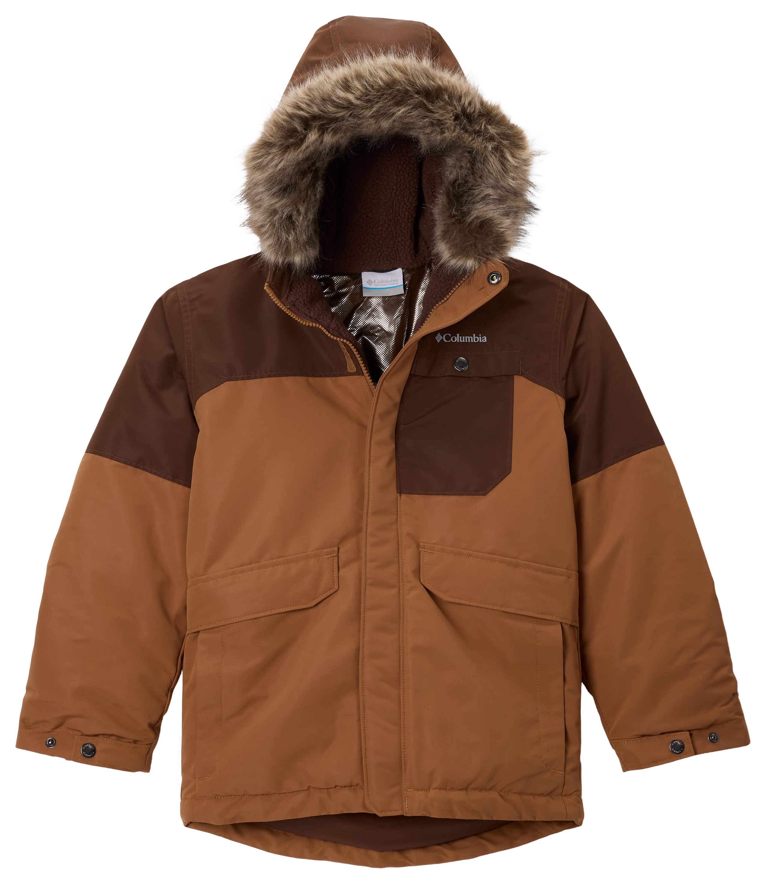 Image of Columbia Nordic Strider II Jacket for Kids - Camel Brown/Tobacco - S
