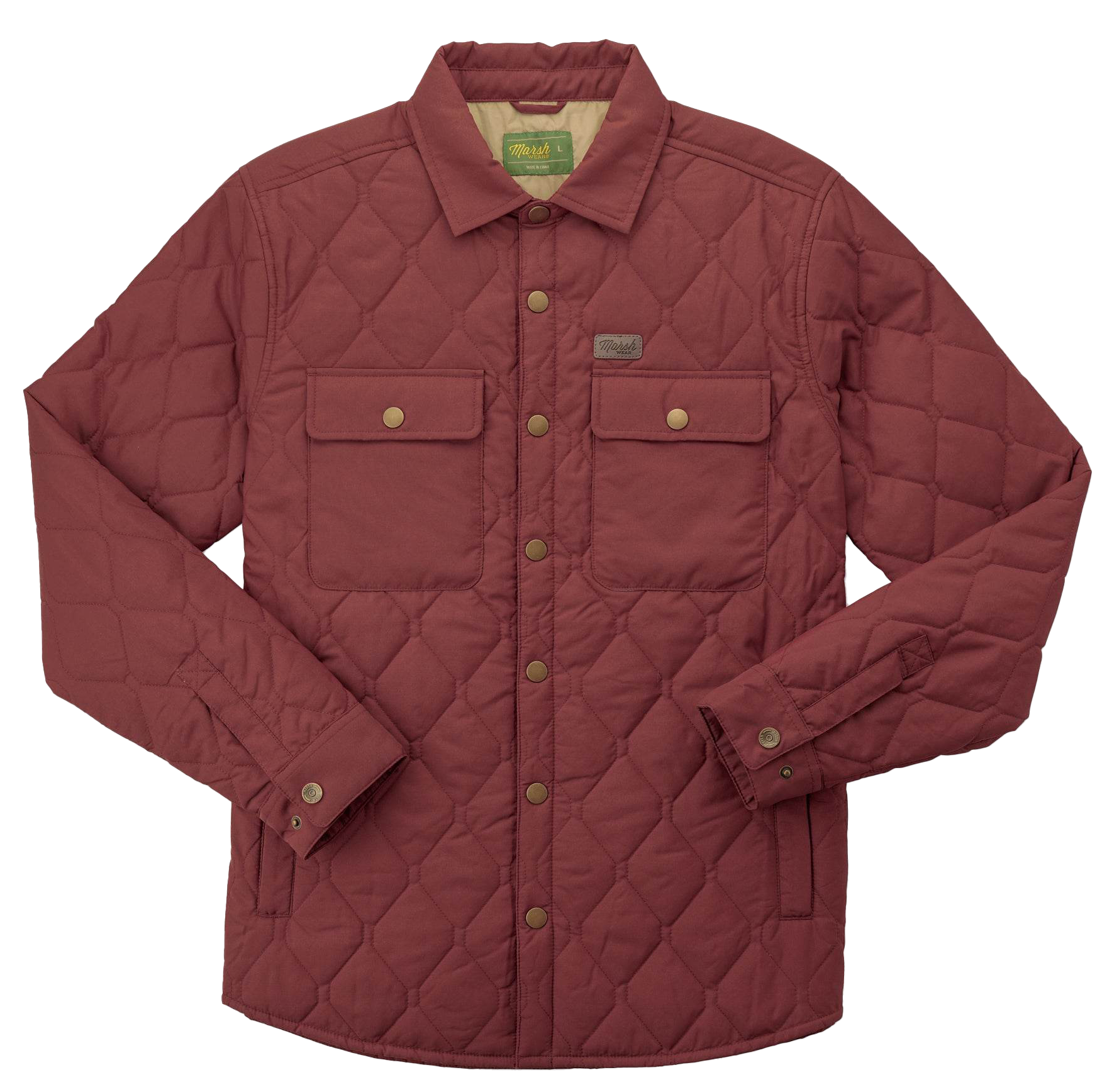 Image of Marsh Wear Saluda Puff Shacket - Burnt Henna