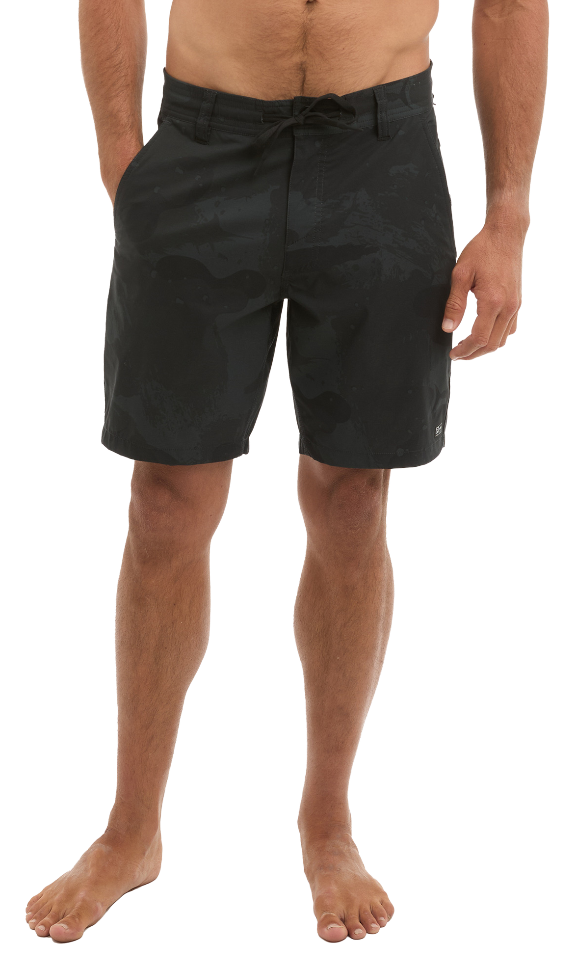 Image of Pelagic Flyline Hybrid Shorts for Men - Black