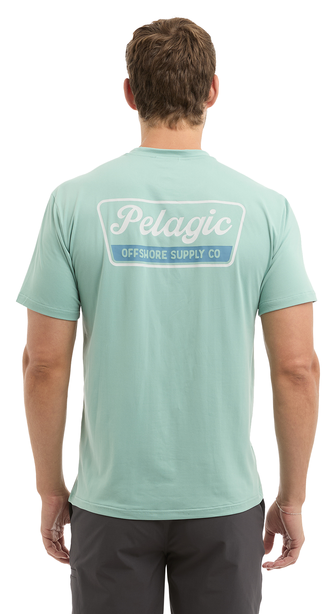 Image of Pelagic Freespool Dockline Short-Sleeve T-Shirt - Sage