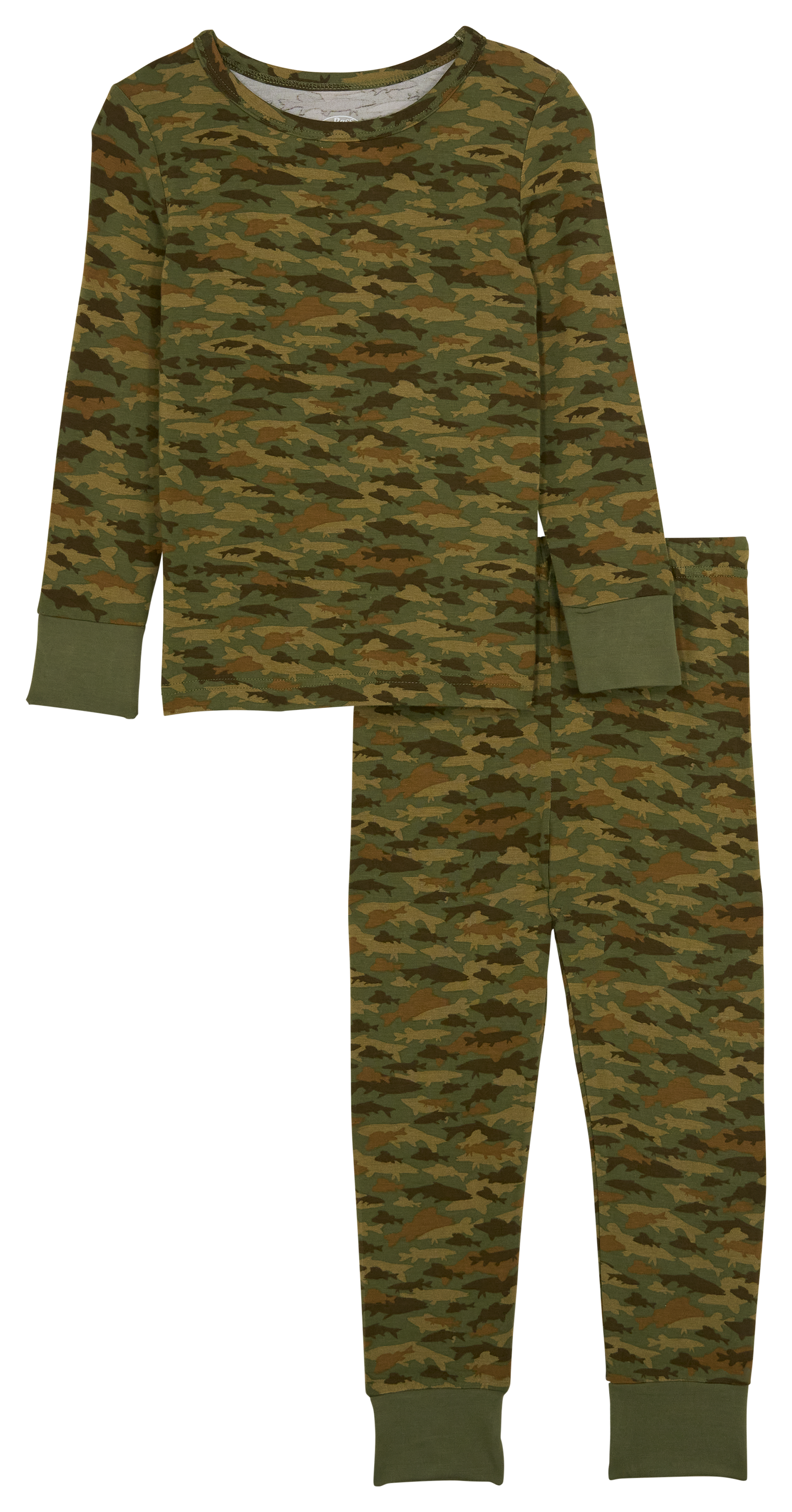 Image of Bass Pro Shops Snug-Fit Pajamas for Toddlers - Fish Camo