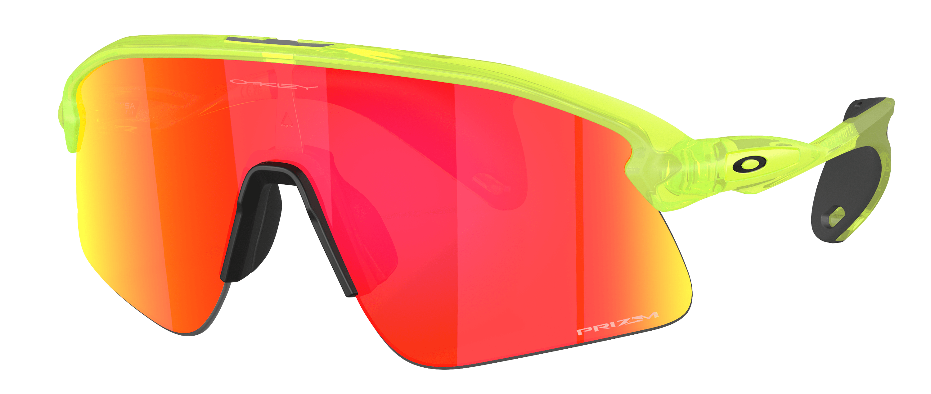 Image of Oakley Stunt Devil OO9517 Prizm Bronze Mirror Sunglasses - Matte Uranium/Prizm Ruby Mirror - Large