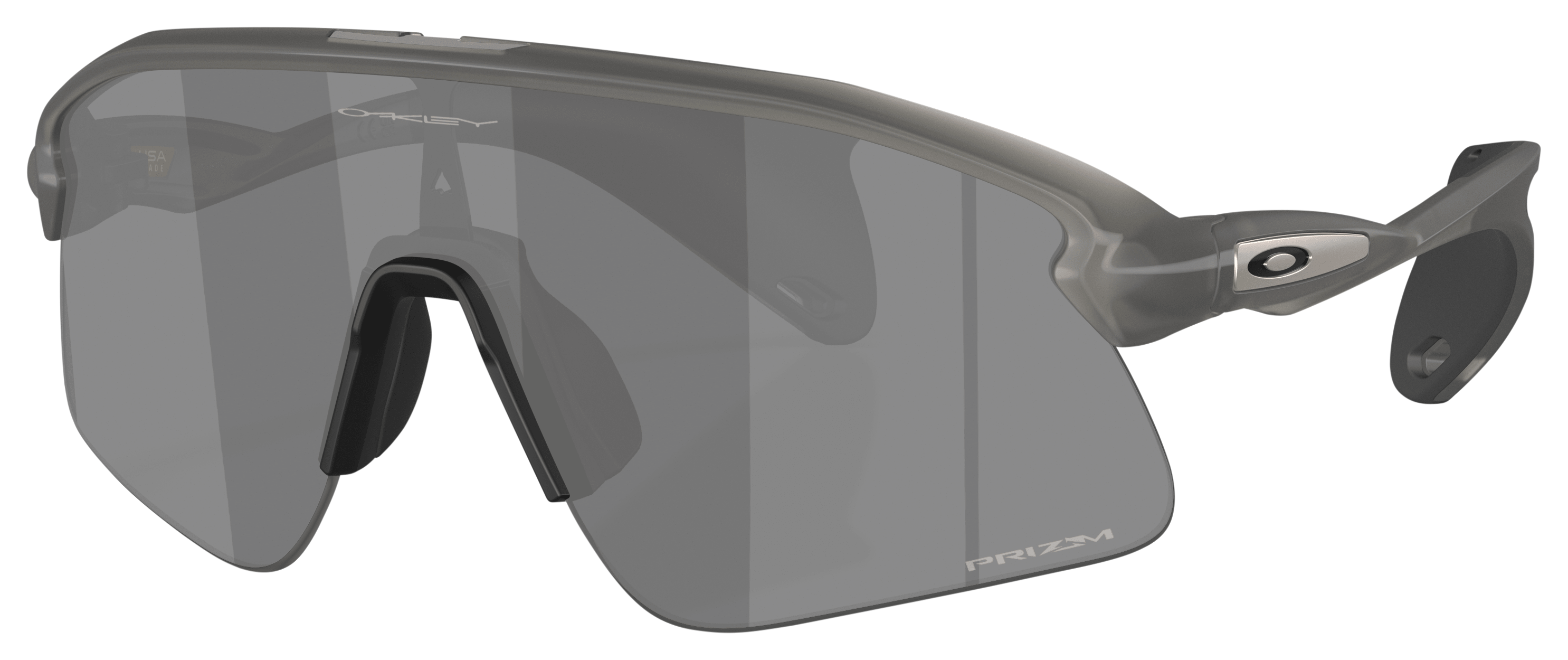 Image of Oakley Stunt Devil OO9517 Prizm Grey Mirror Sunglasses - Gray Smoke/Prizm Black Mirror - Large