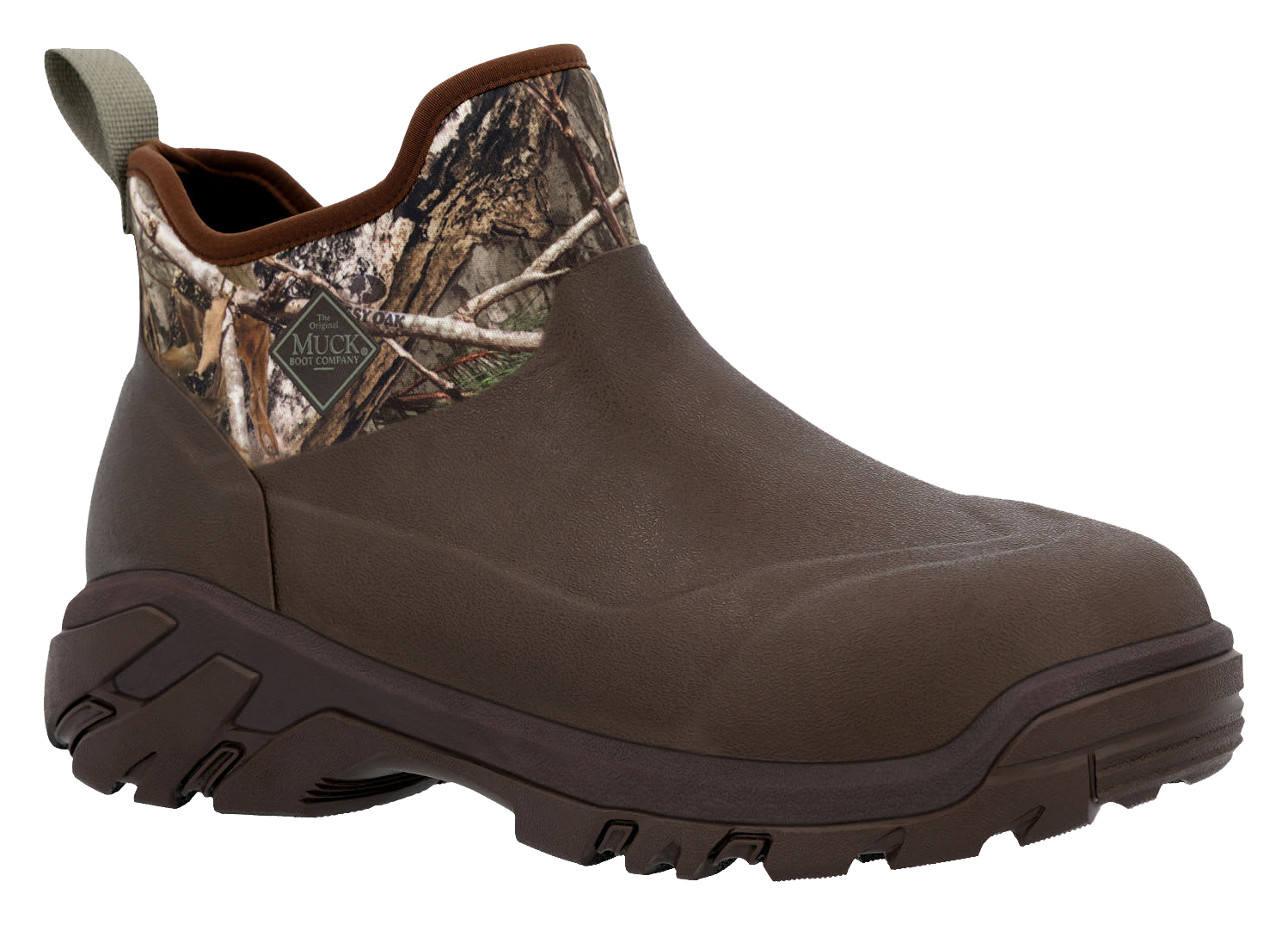 Image of The Original Muck Boot Company Woody Sport Waterproof Ankle Boots for Men - Brown/Mossy Oak Country DNA