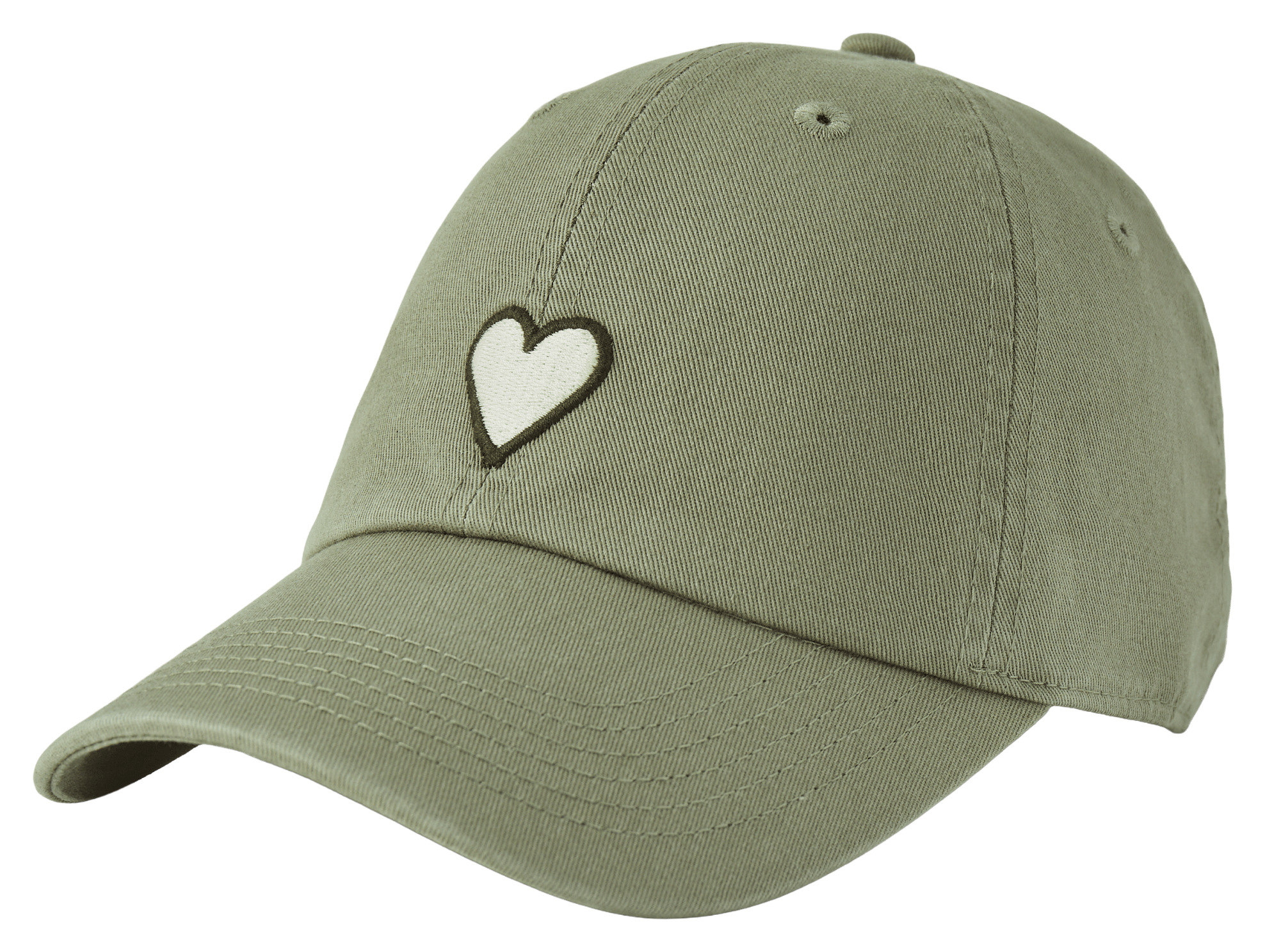 Image of Life is Good Heart Chill Cap - Moss Green