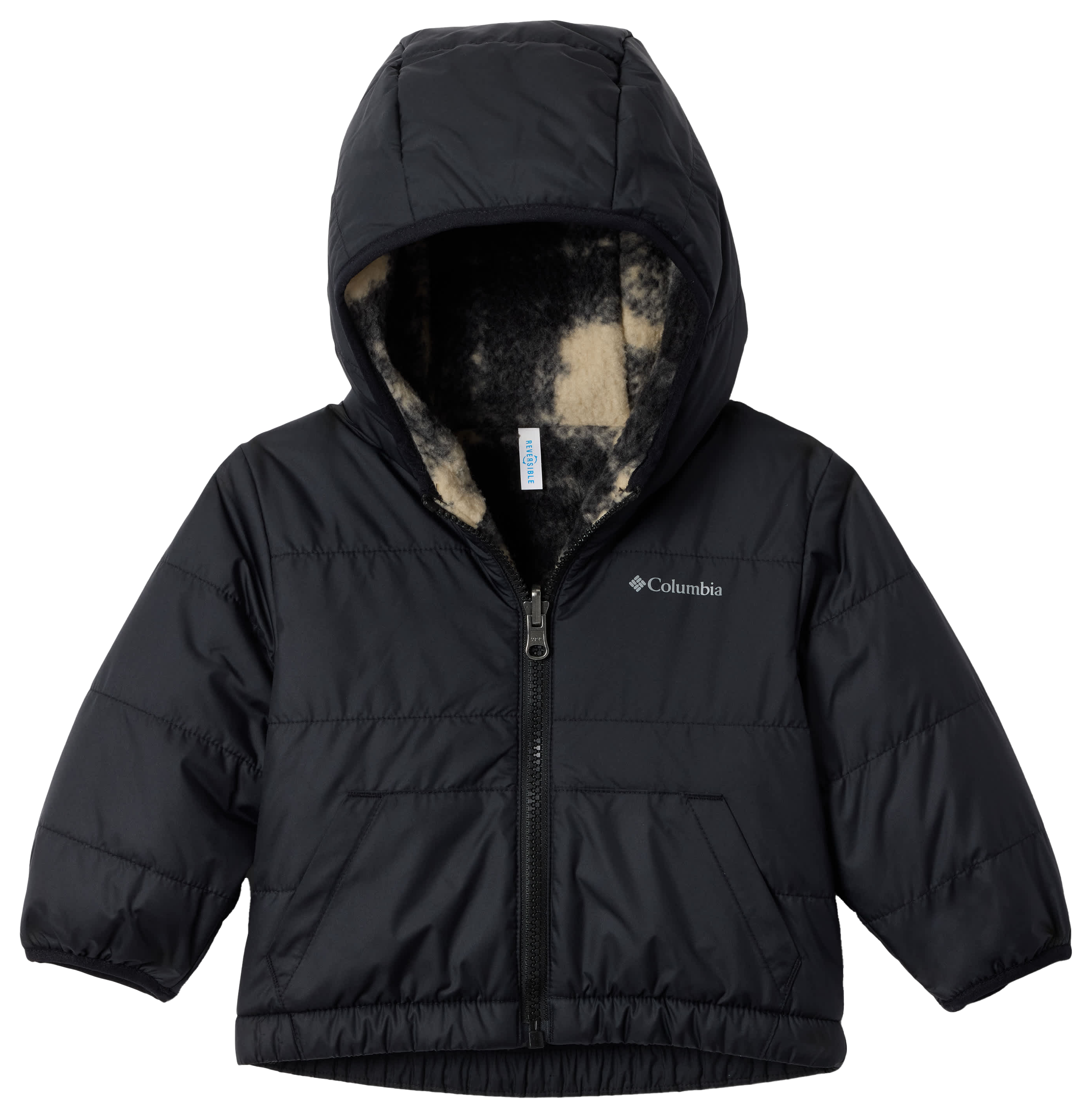 Image of Columbia Double Trouble III Jacket for Babies - Black/Chalk Omblur Tonal - 6-12 Months