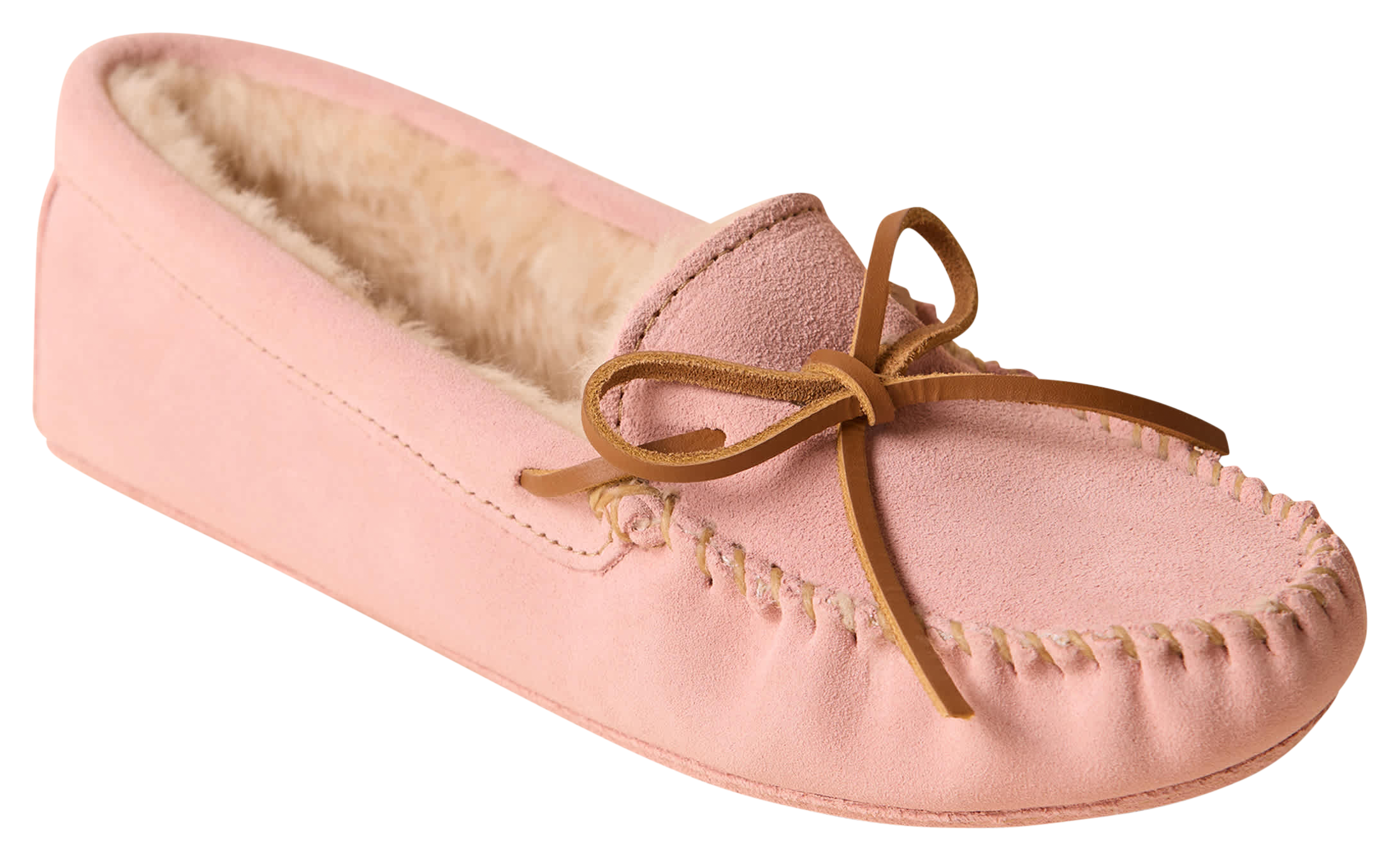 Image of Minnetonka Pile Lined Softsole Slippers for Women - Blush
