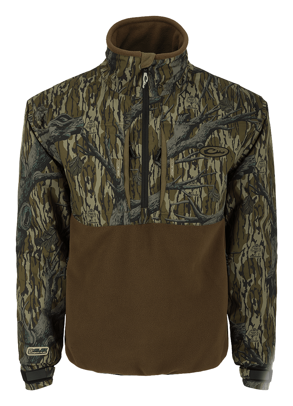 Image of Drake Waterfowl MST Guardian Flex Eqwader Quarter-Zip Pullover for Men - Mossy Oak Original Treestand - 2XL