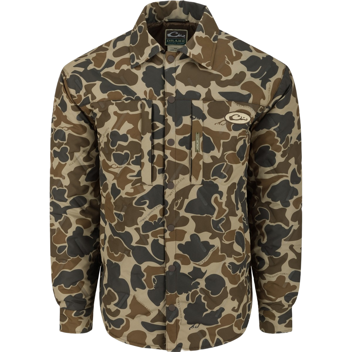 Image of Drake LST Double Down Jac-Shirt - Old School Camo - M
