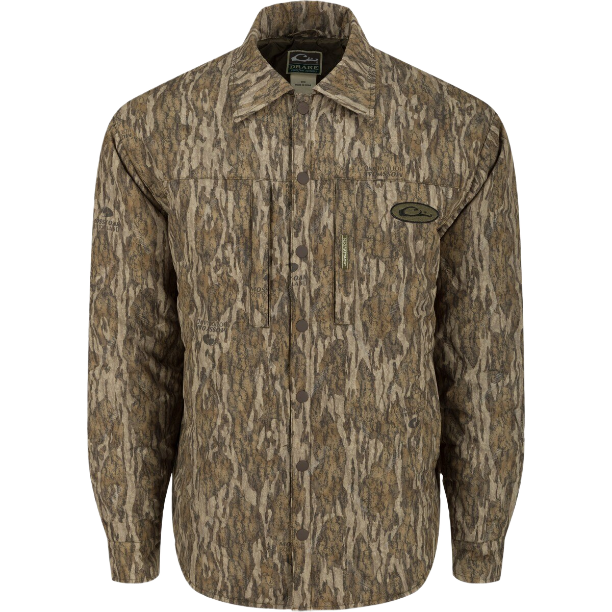 Image of Drake LST Double Down Jac-Shirt - Mossy Oak Bottomland - XXXL