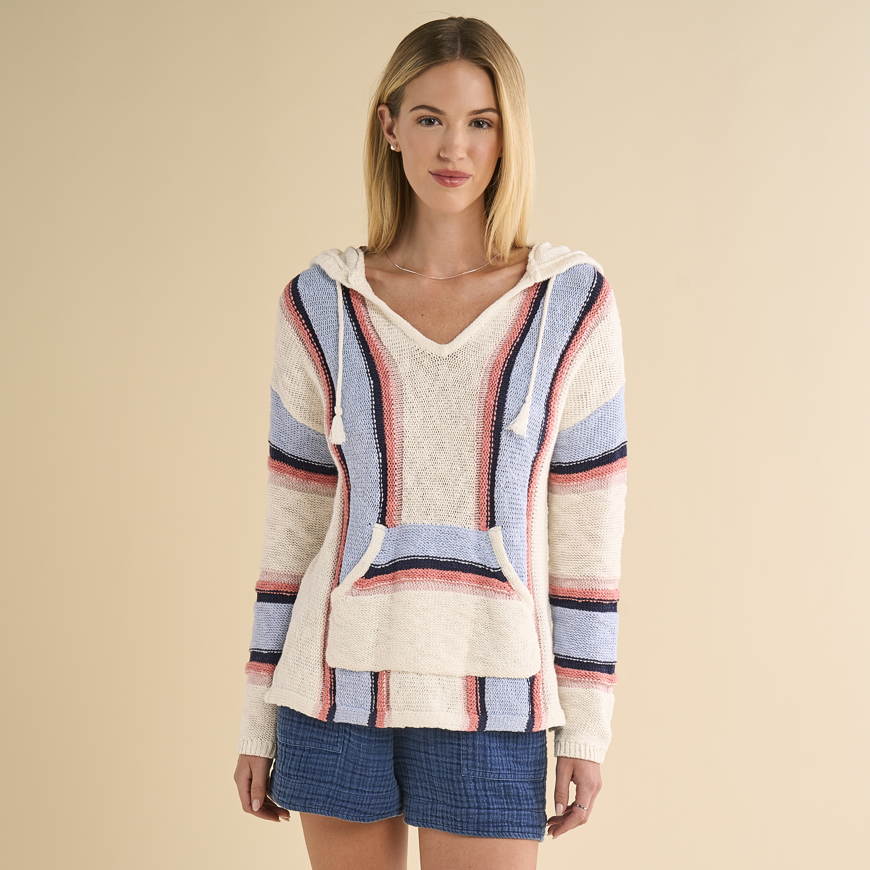 Image of Natural Reflections Baja Desert Hoodie - Skyway