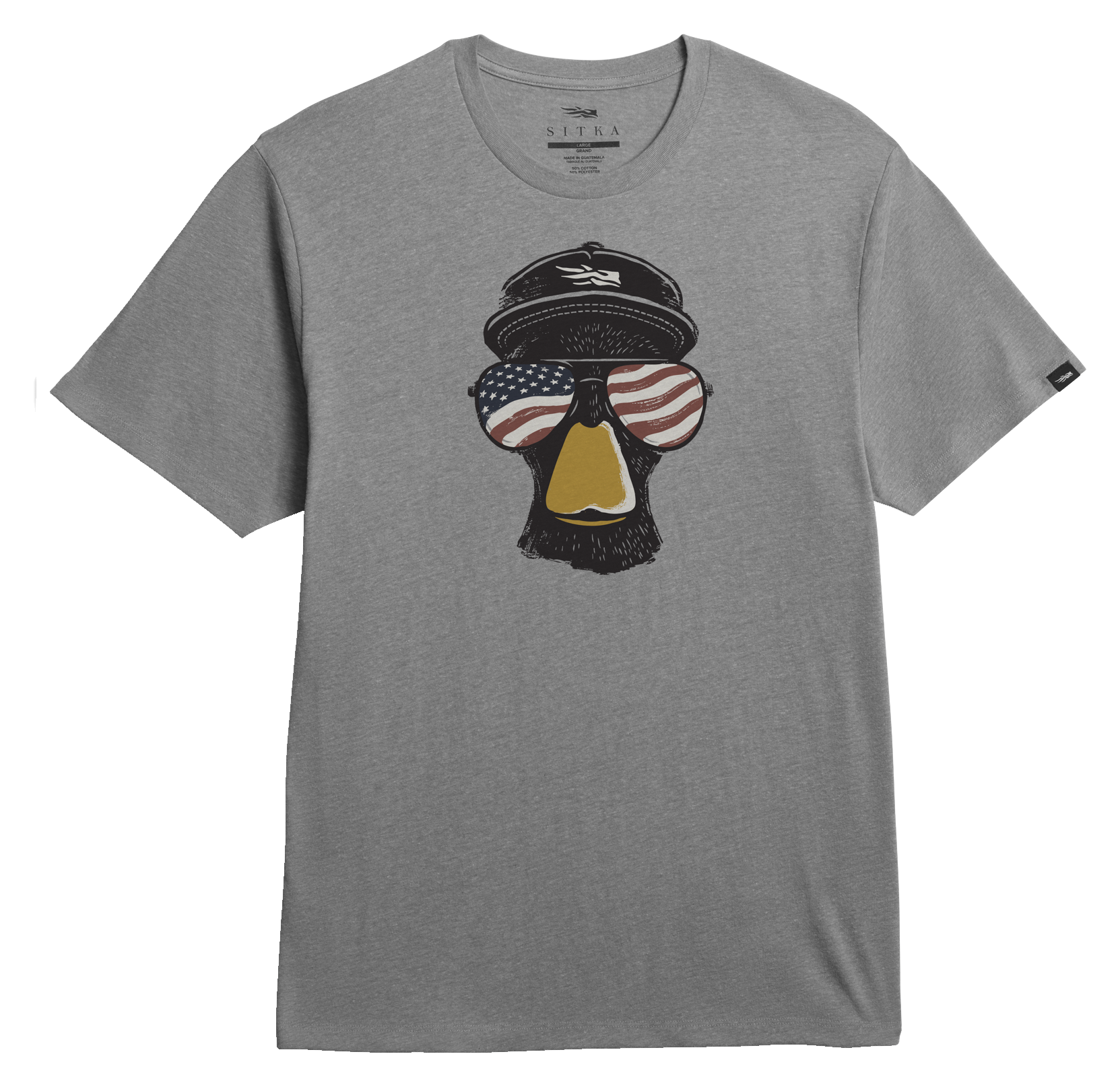 Image of SITKA Freedom Mallard Short-Sleeve T-Shirt - Midnight Grey Heather