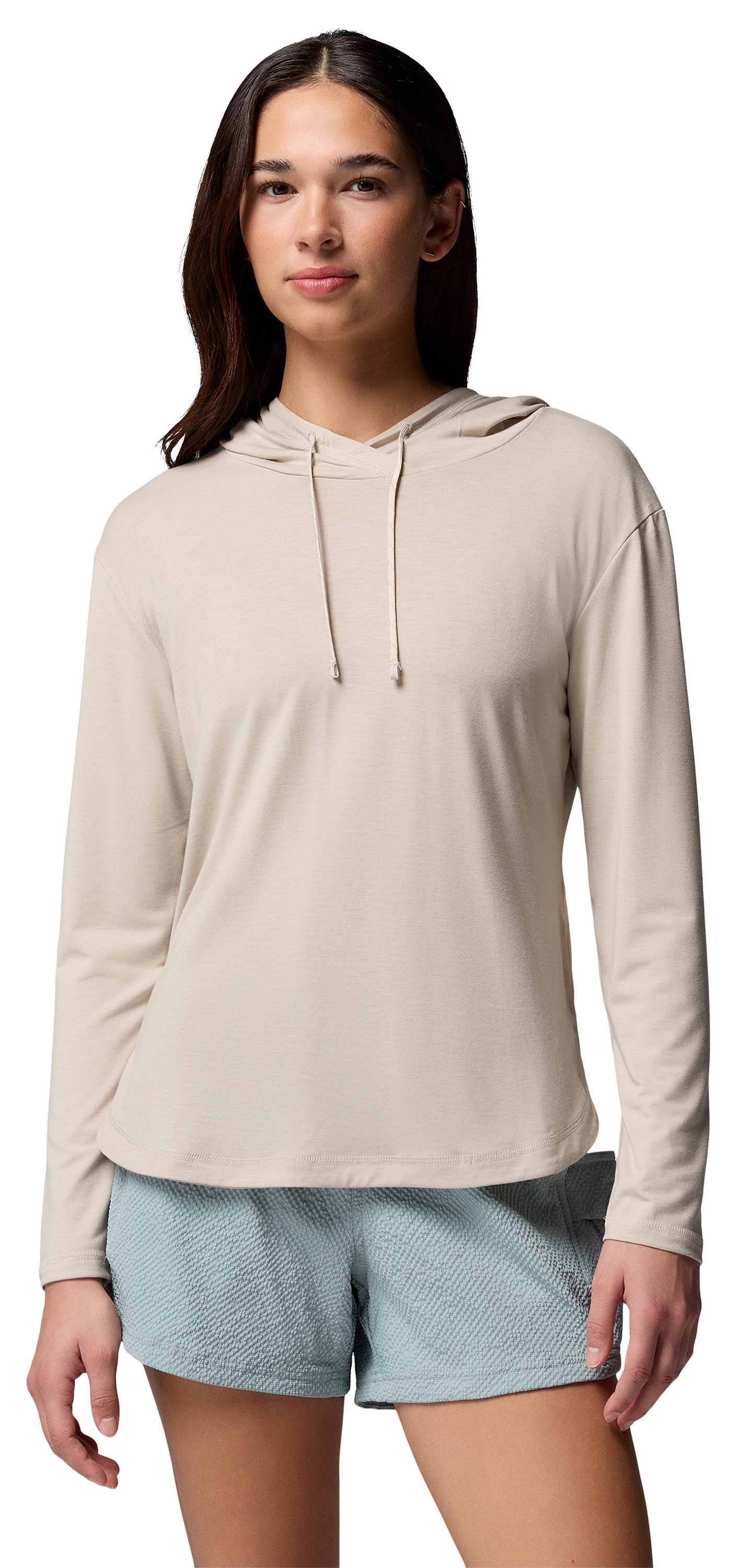 Image of Columbia Breezy Summit Hoodie - Dark Stone Heather