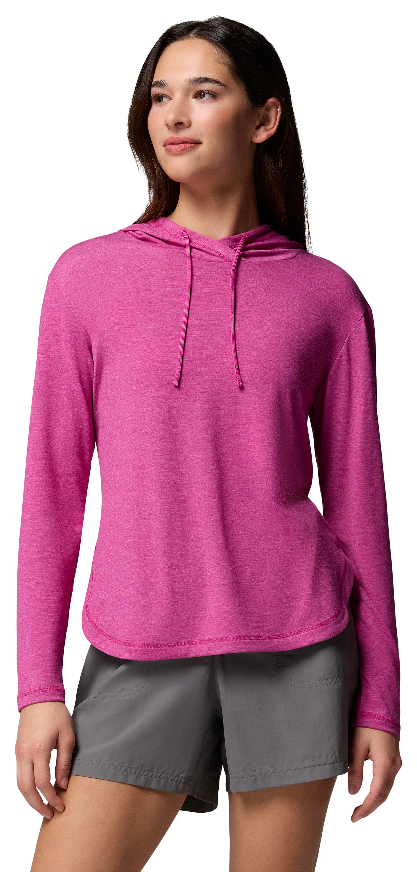 Image of Columbia Breezy Summit Hoodie - Fuchsia Heather