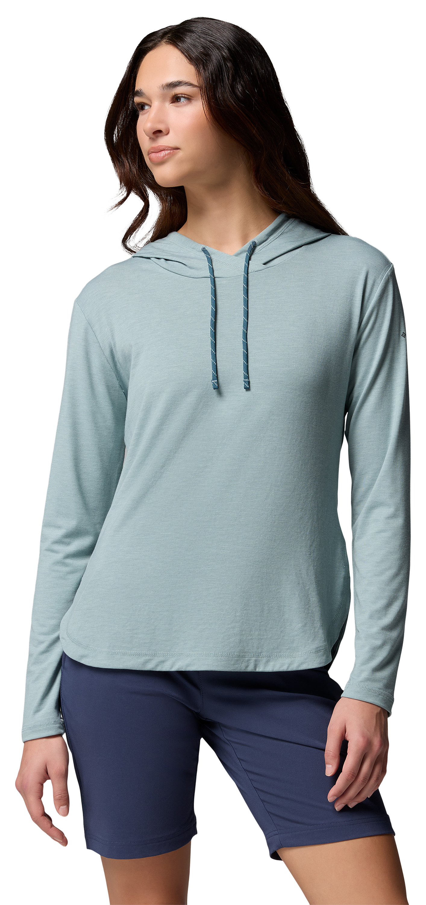 Image of Columbia Breezy Summit Hoodie - Crushed Blue Heather