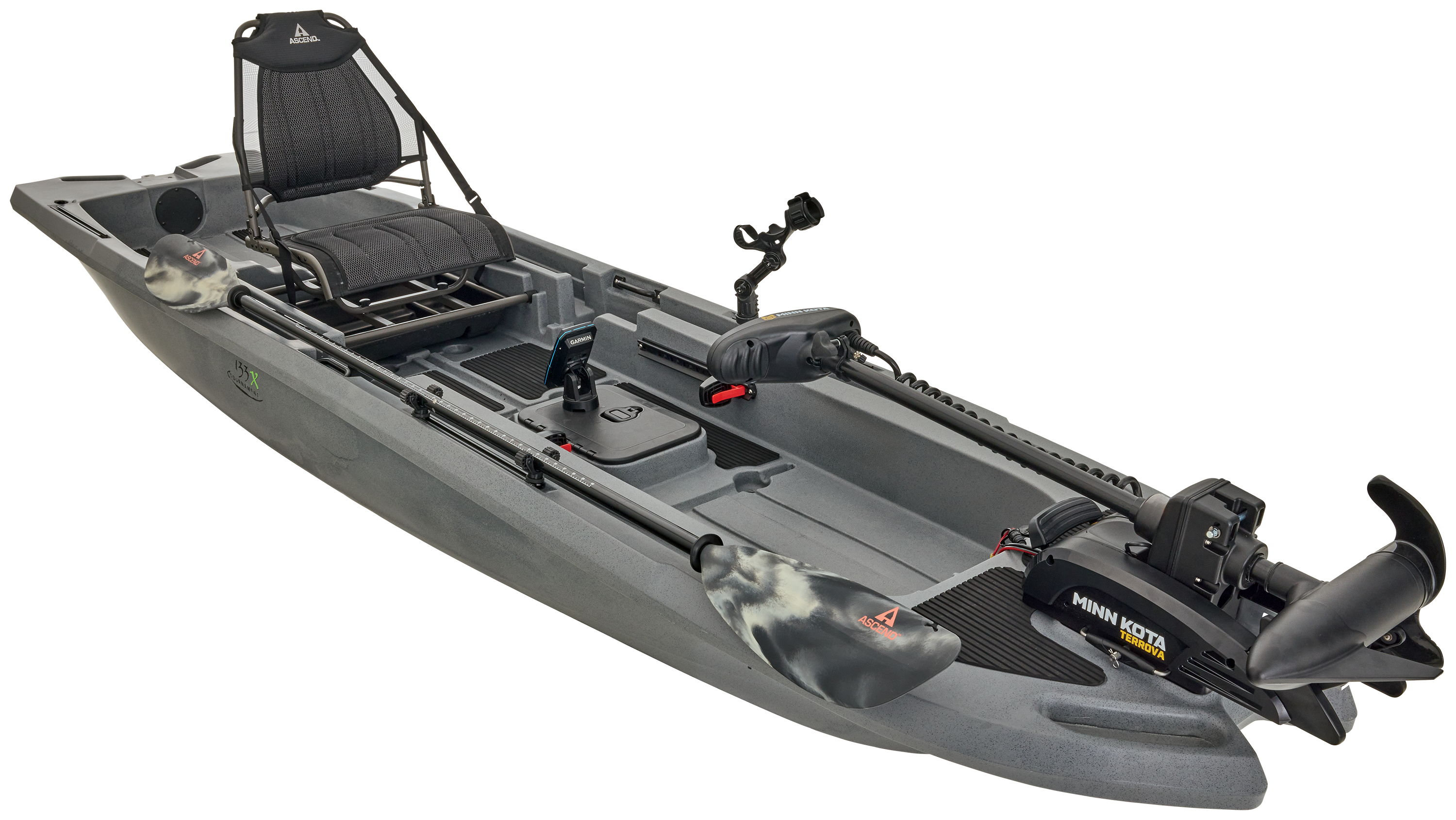 Image of Ascend 133X Sit-On-Top Kayak Freshwater Tournament Fishing Package