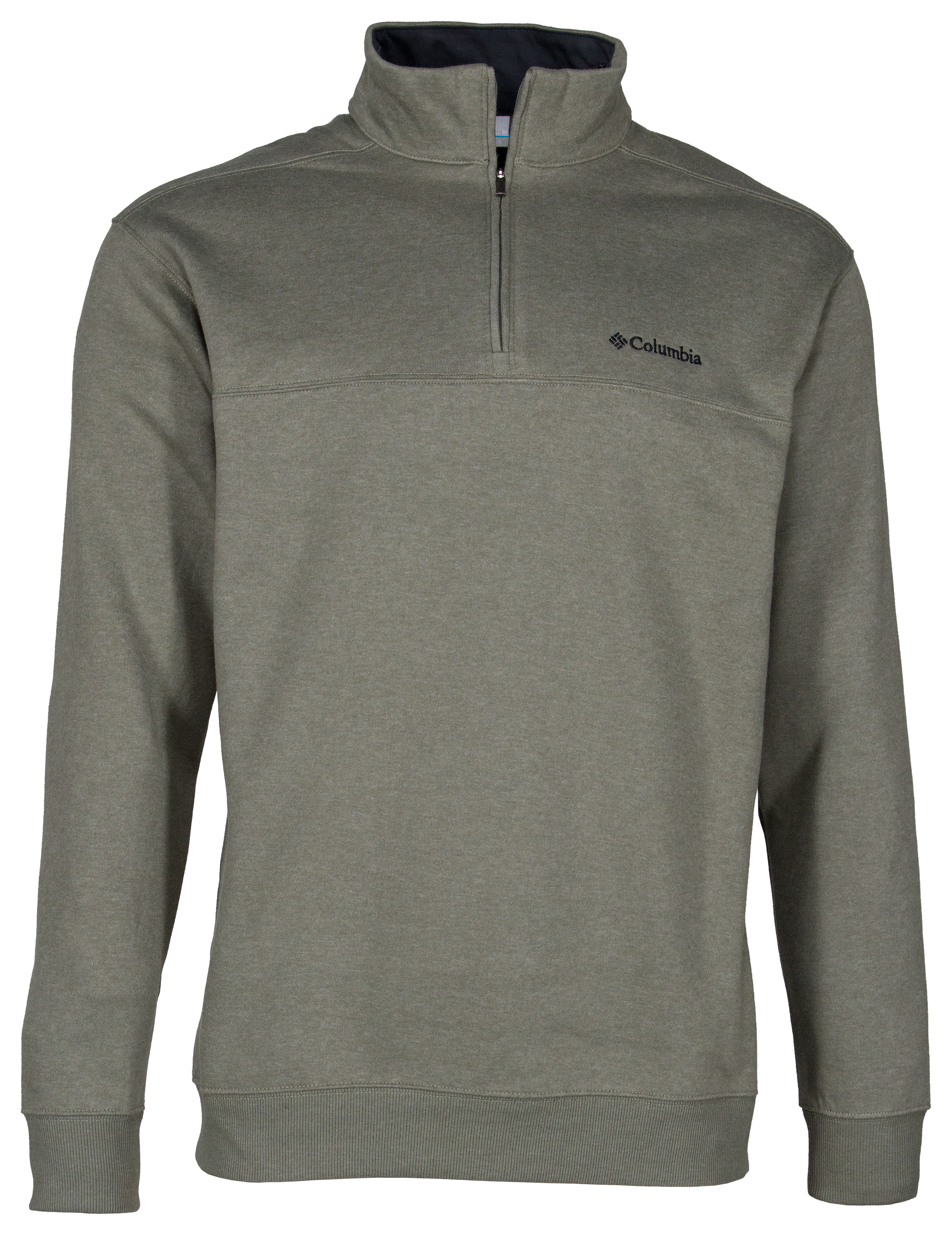 Image of Columbia Hart Mountain II Half-Zip Long-Sleeve Pullover - Stone Green Heather - LT