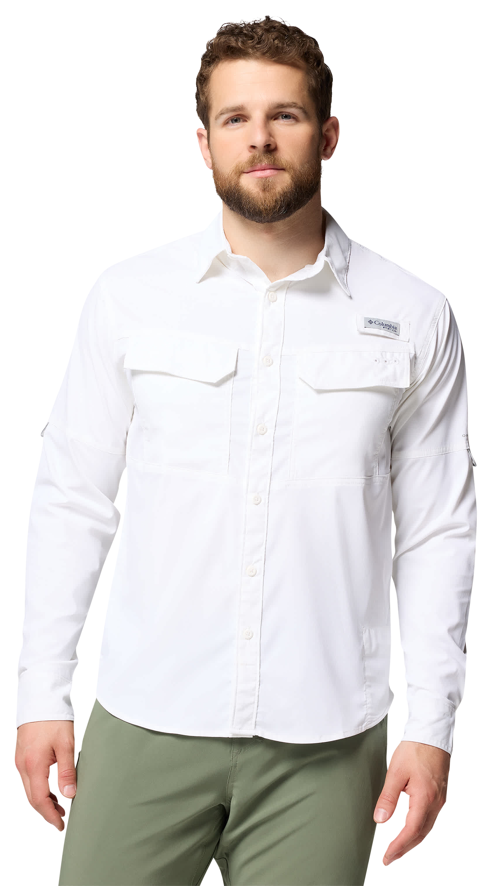 Image of Columbia Skiff Guide II Long-Sleeve Button-Down Shirt - White - L