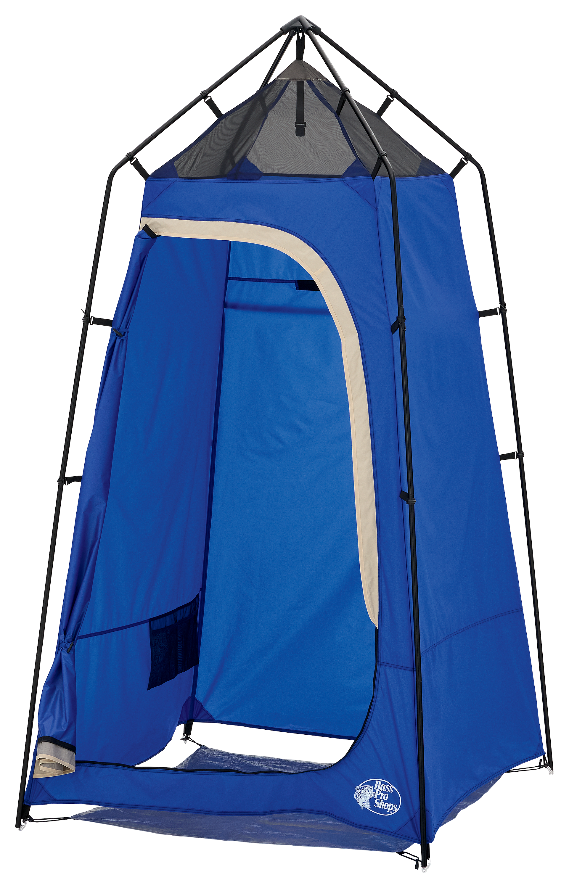 Image of Bass Pro Shops Washroom Privacy Shelter - Tan/Blue