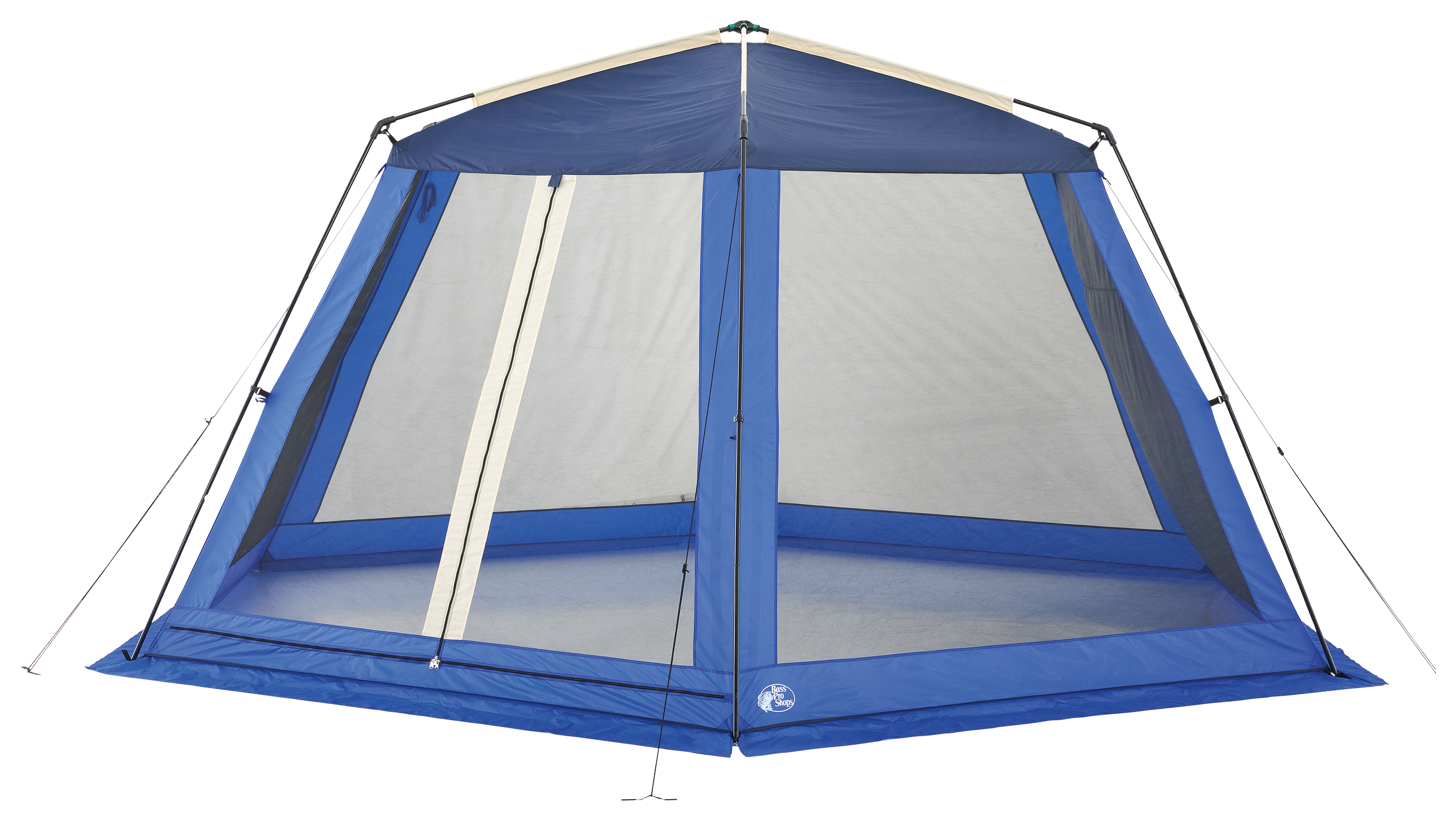 Image of Bass Pro Shops Refuge 15 x 17 Screen House - Tan/Blue